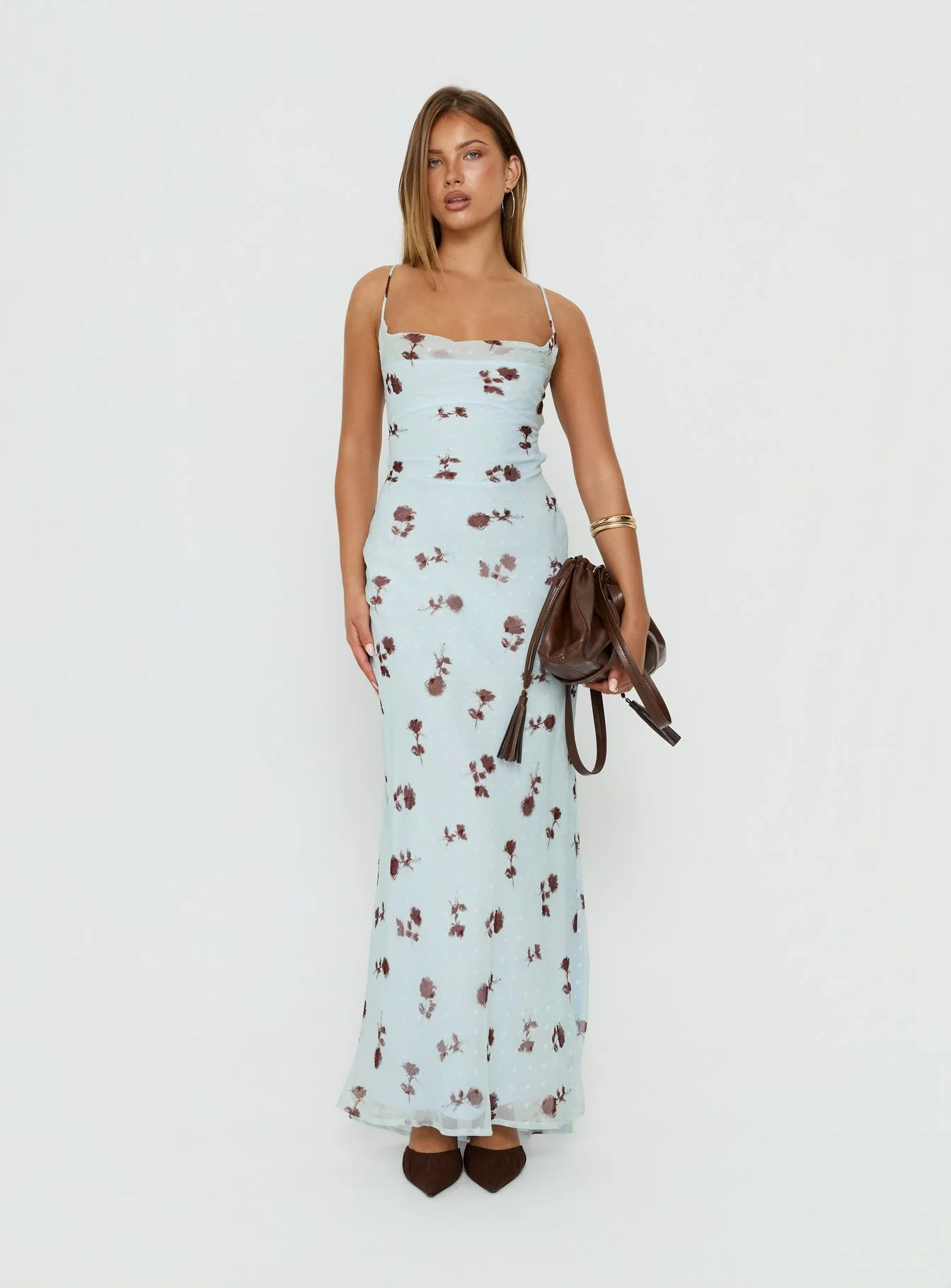 Celena Maxi Dress Blue Floral