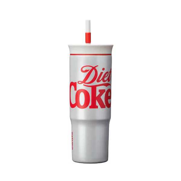 Owala 24oz Special Edition Diet Coke Stainless Steel Straw Tumbler - Classic Diet Coke - luluinthesky