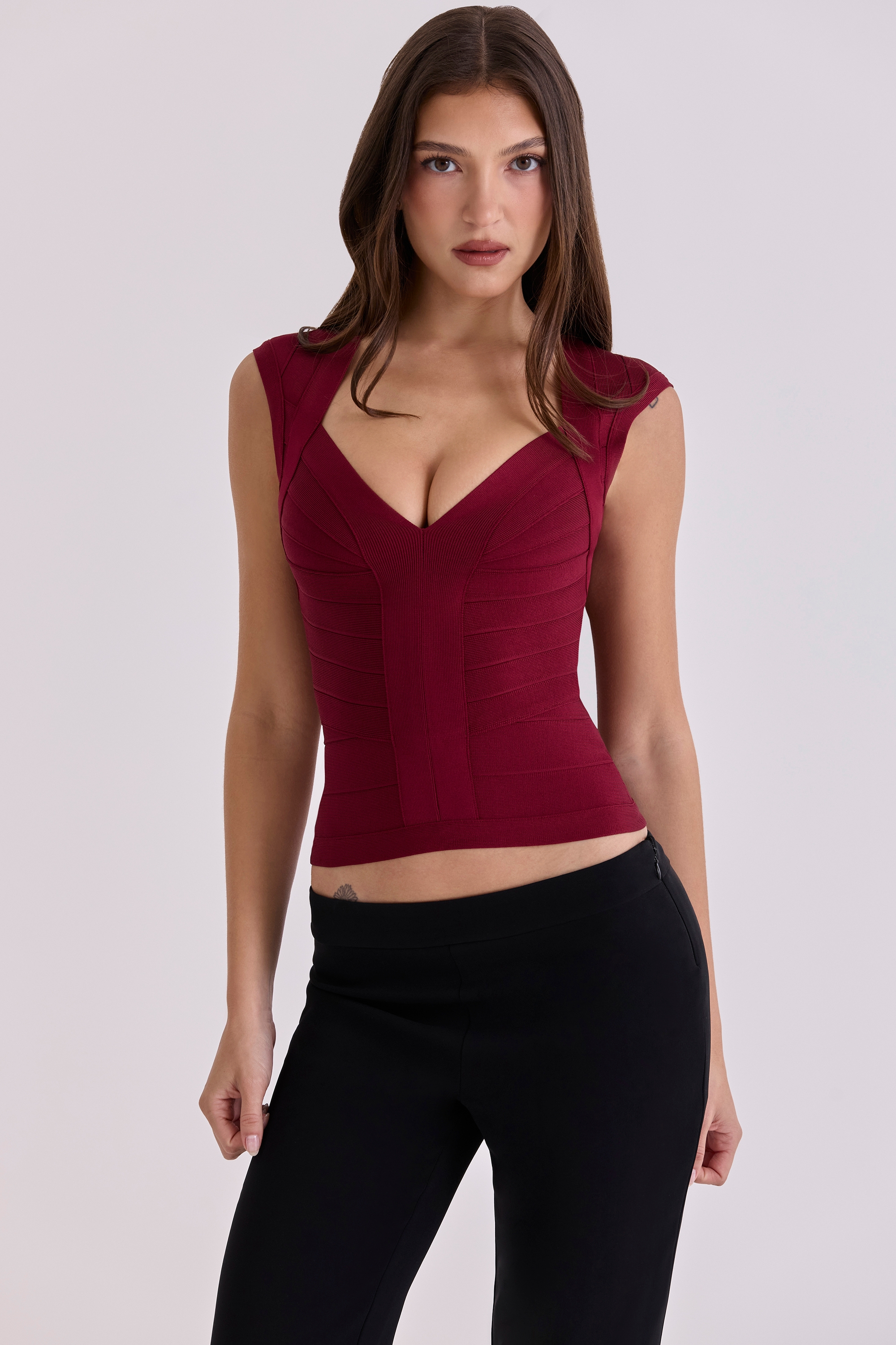 Wine Bandage Top