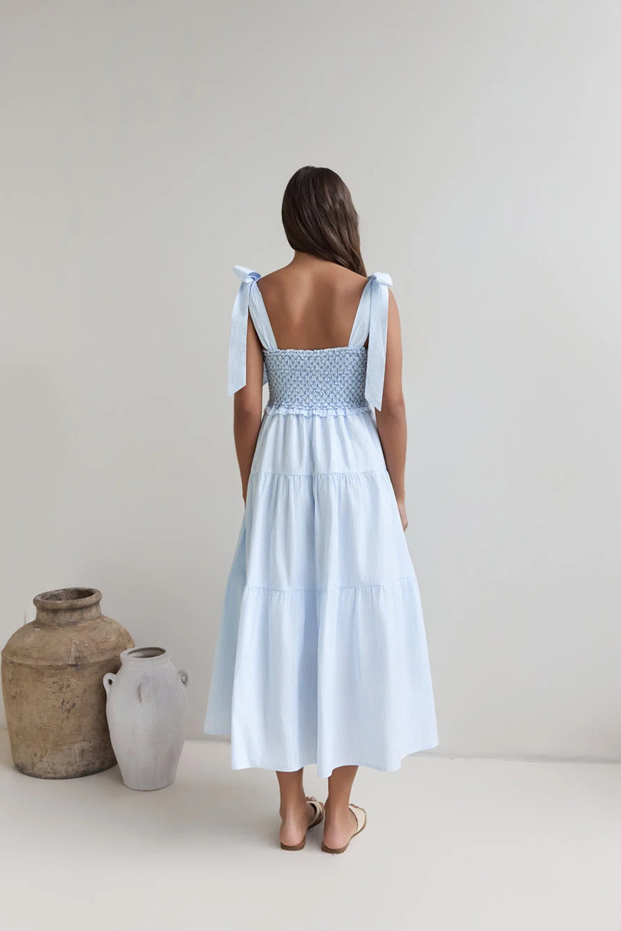 So Far So Long Maxi Dress Blue