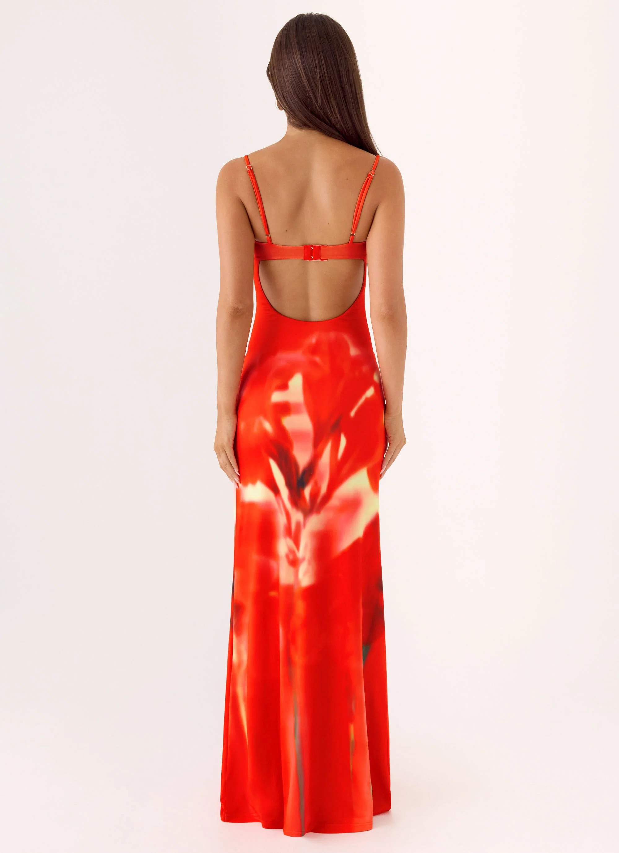 Vamonos Maxi Dress - Fire Petal