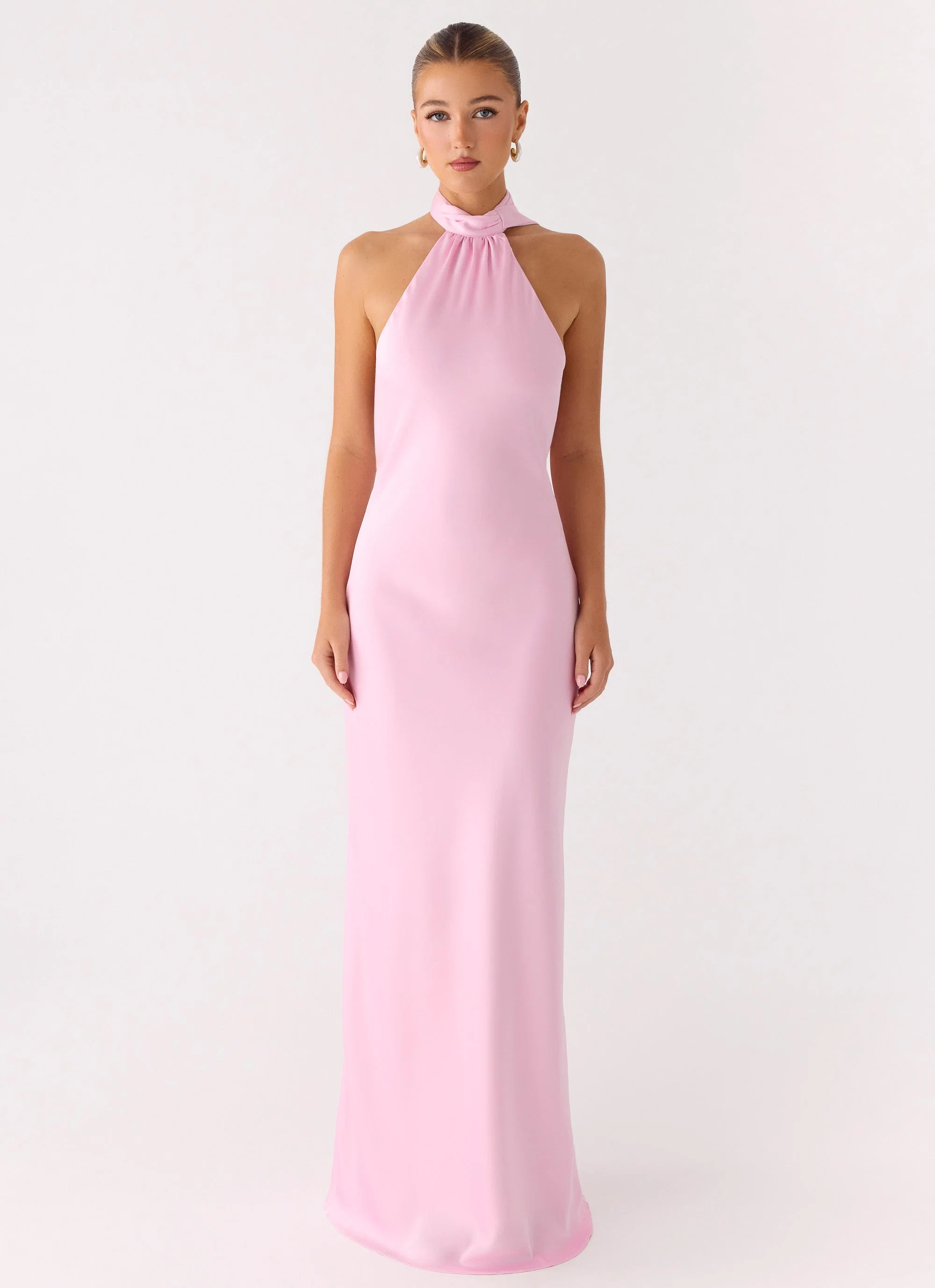 Keena Scarf Maxi Dress - Pink