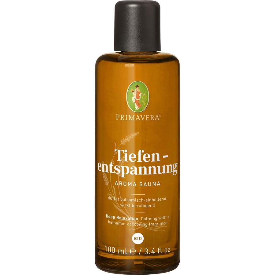Primavera Sauna Aromatyczny, organiczny olejek do sauny o właściwościach głęboko relaksujących