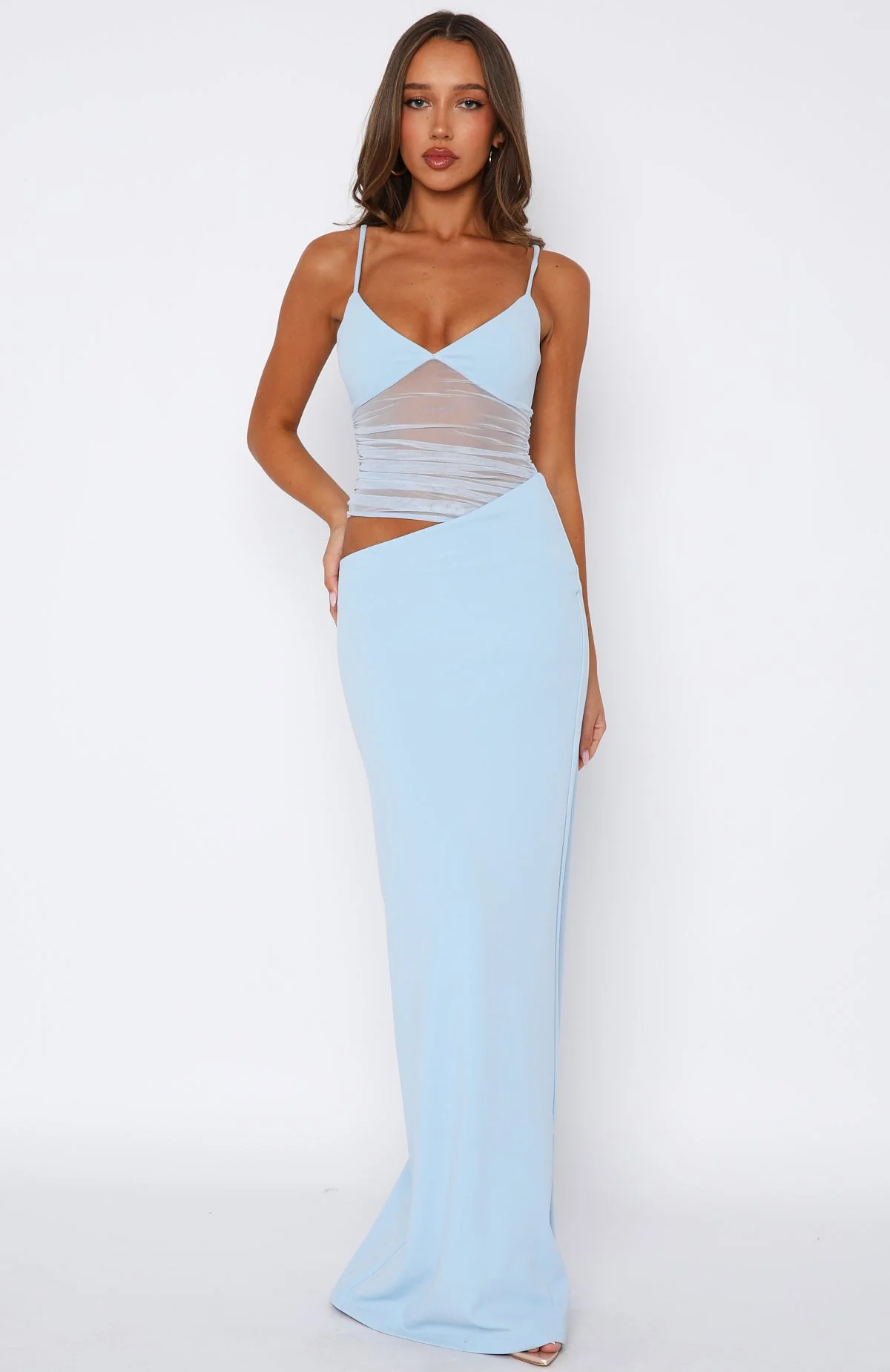 Call Me Up Maxi Dress Blue