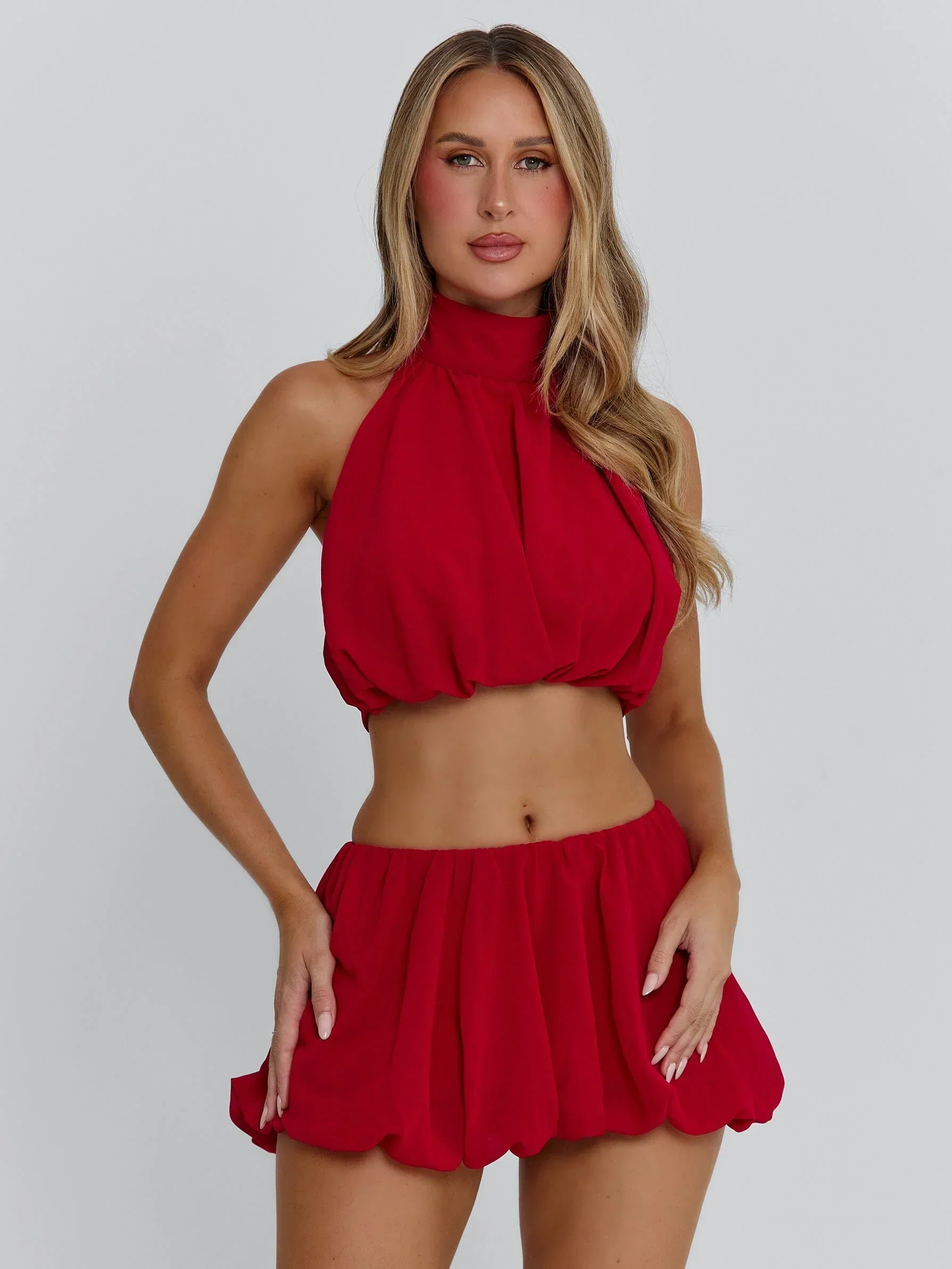 ANAHI MINI SKIRT RED