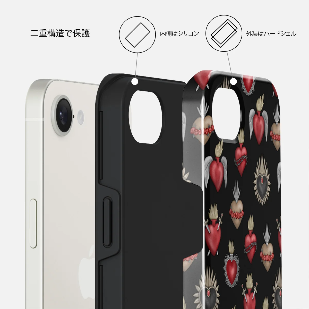 Sworn Hearts - iPhone 16e ケース