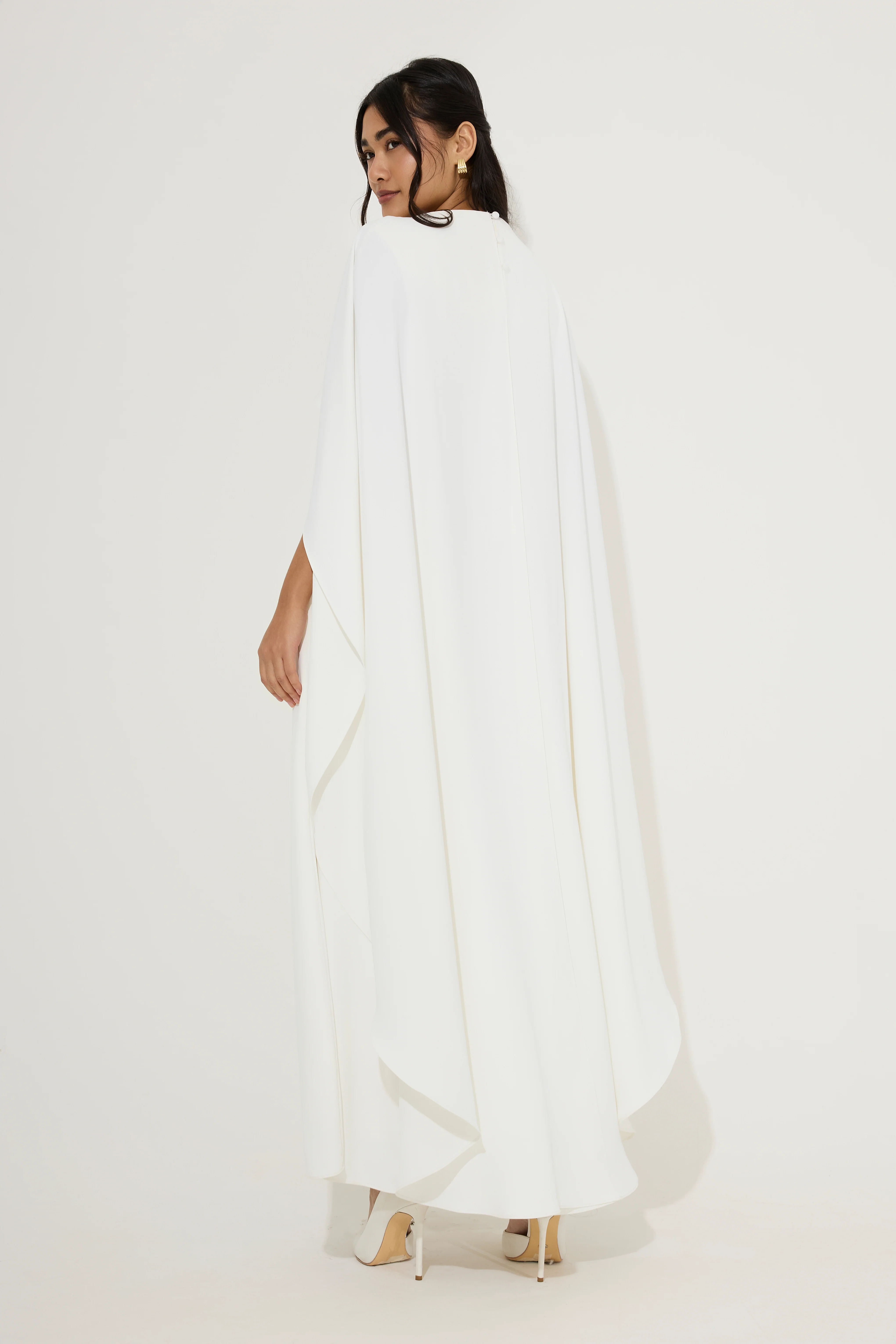 Cape Midi Dress