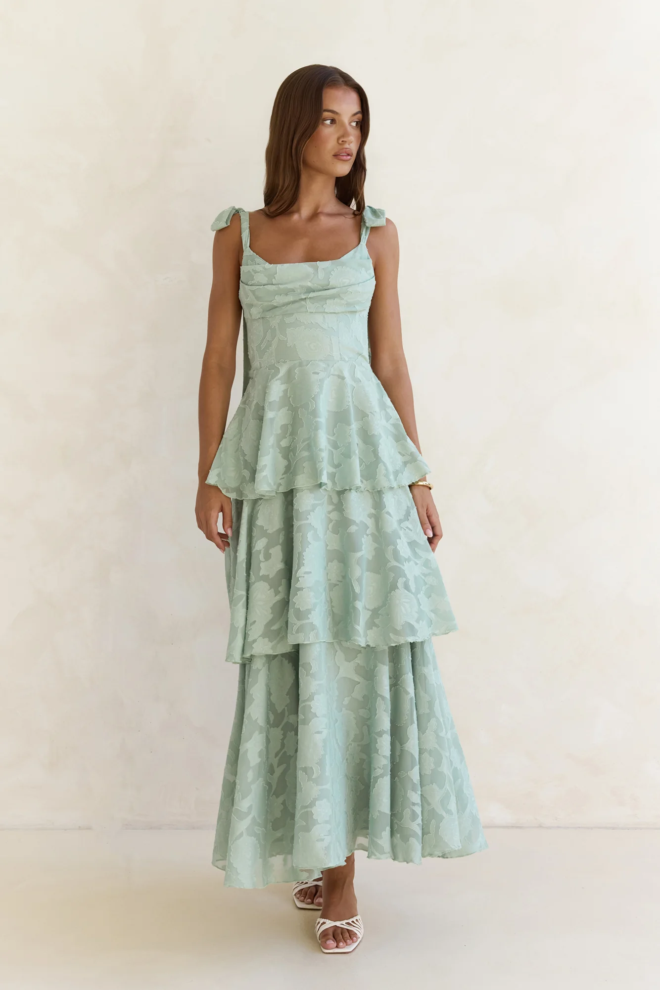 Meadow Of Dreams Maxi Dress Sage