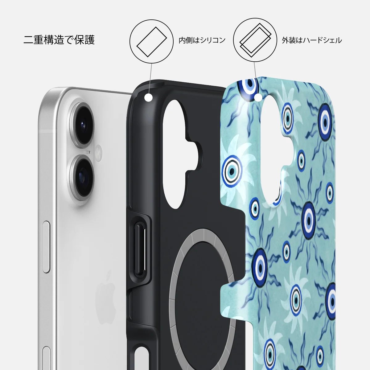 Blue Gaze - iPhone 17 ケース