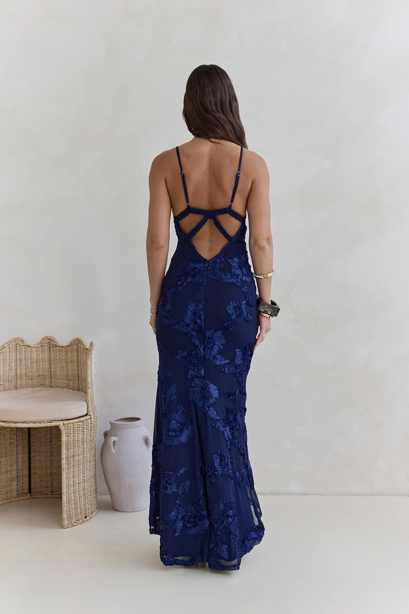Love For You Mesh Maxi Dress Navy - luluinthesky