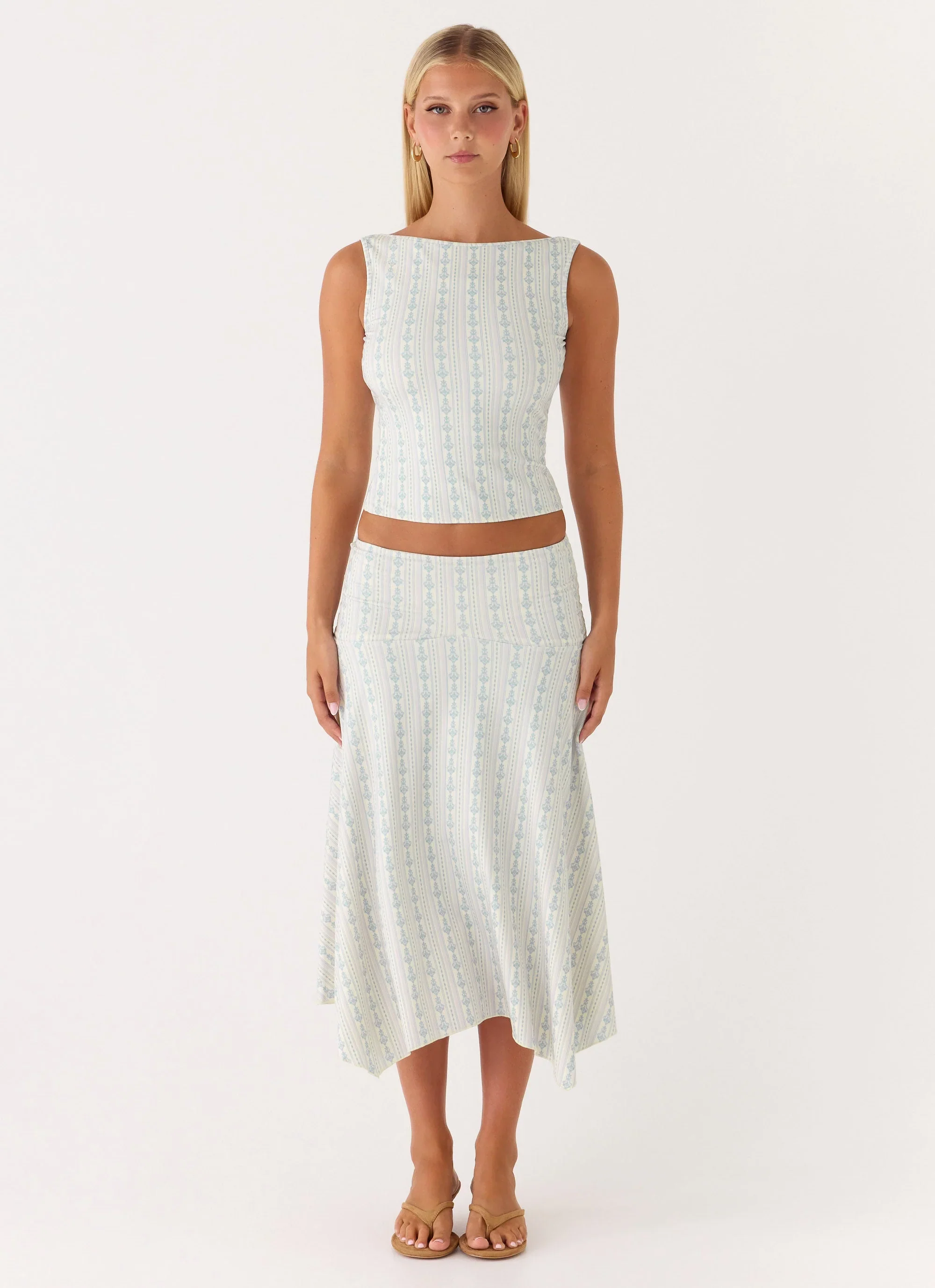 Katta Midi Skirt - Vintage Stripe