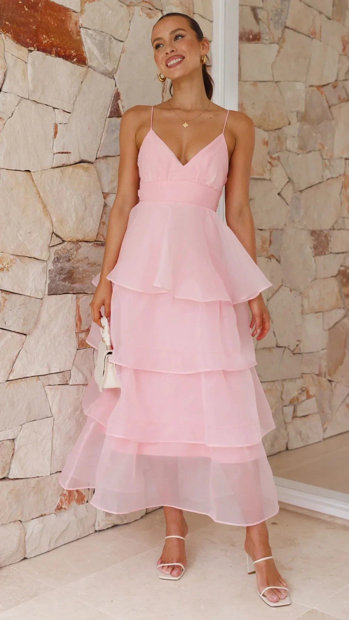 Shayla Maxi Dress - Pink - luluinthesky