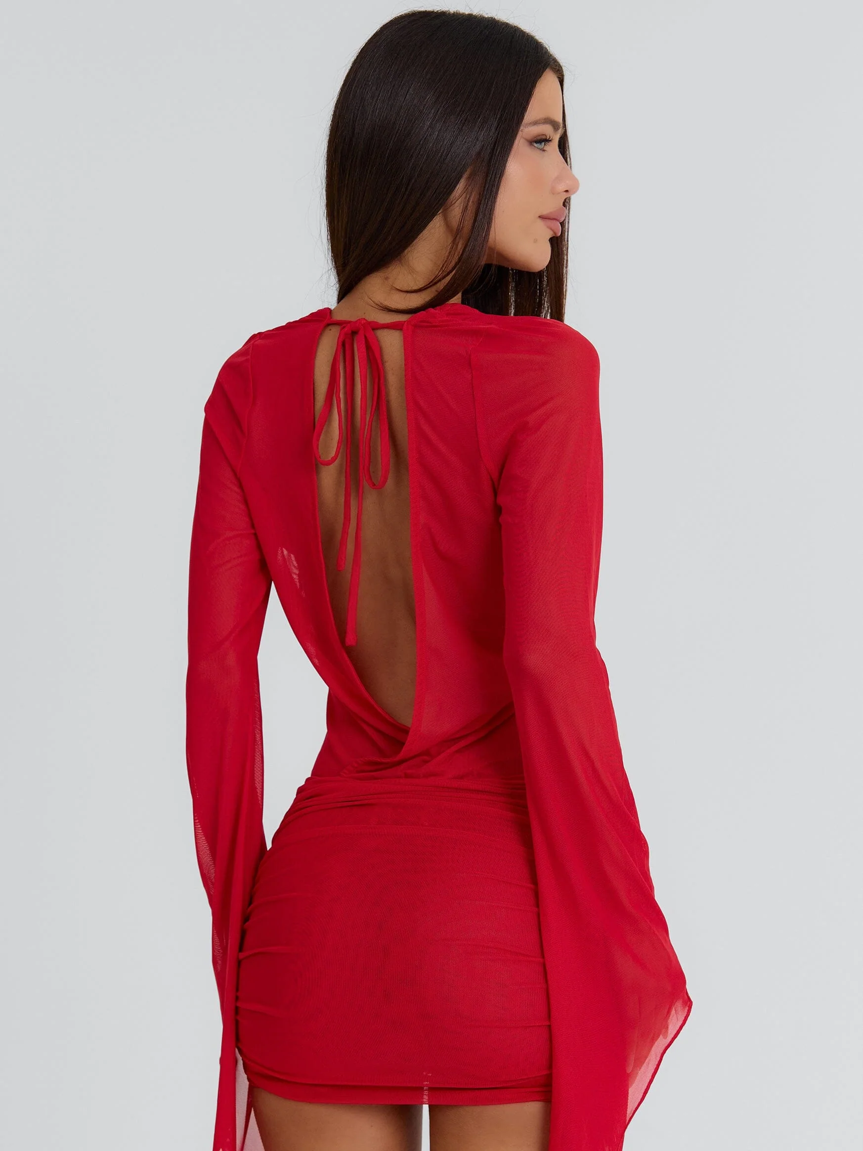 JOLENE MINI DRESS RED
