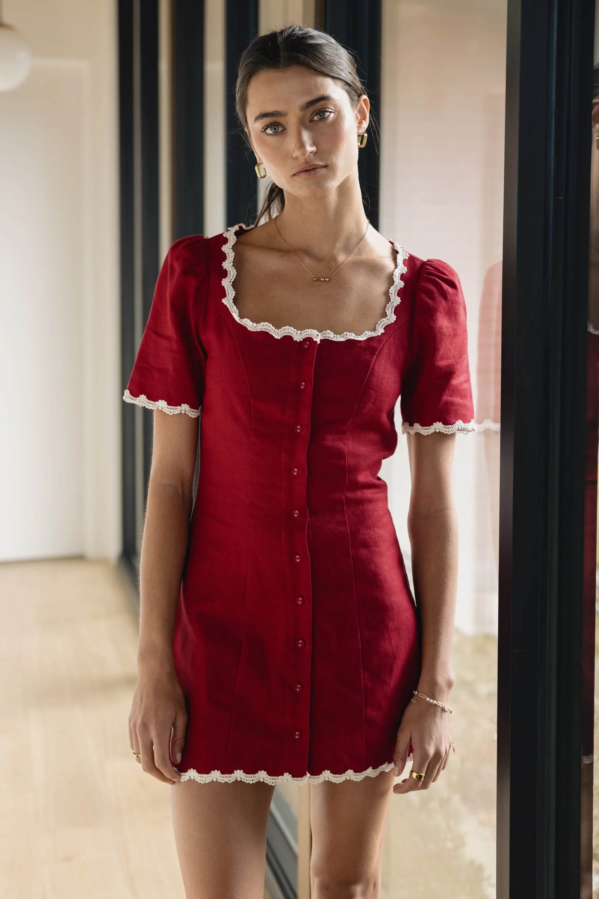Aubrey Ric Rac Mini Dress
