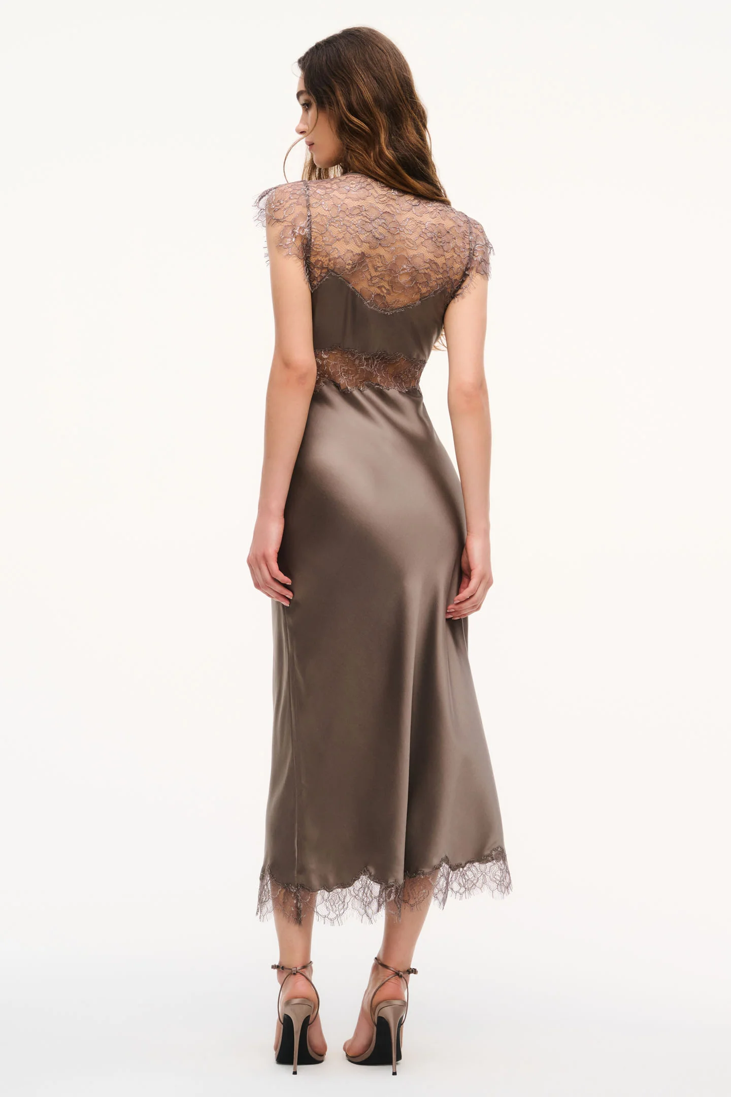 Vella Silk-Blend Lace Maxi Dress
