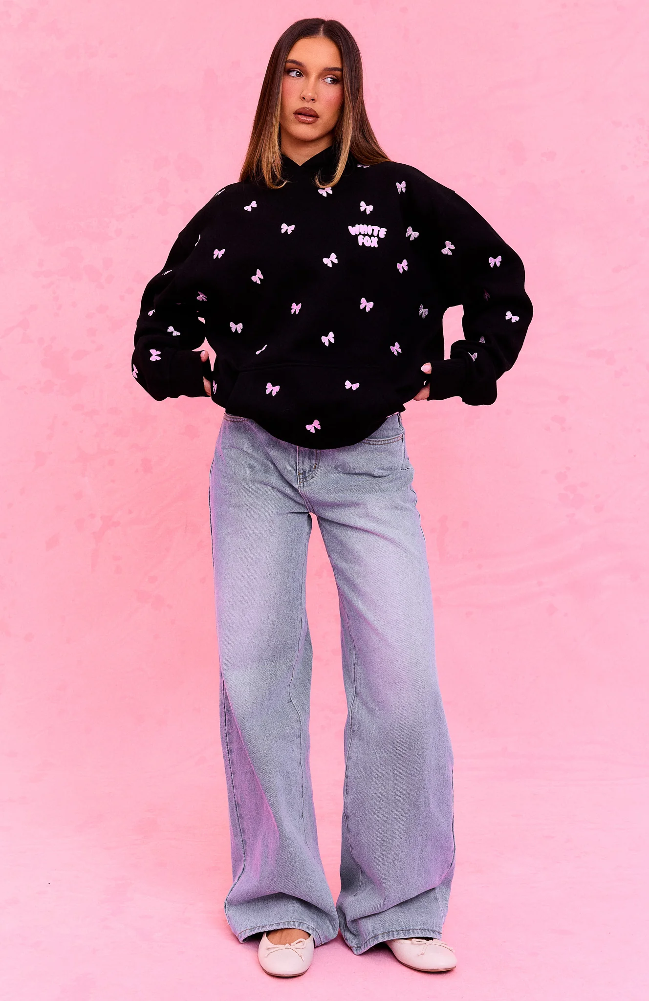 The Social Club Lottie Oversized Hoodie Black