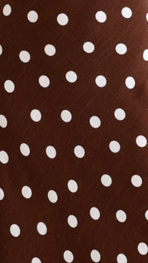 Rayne Maxi Dress - Brown/White Polka