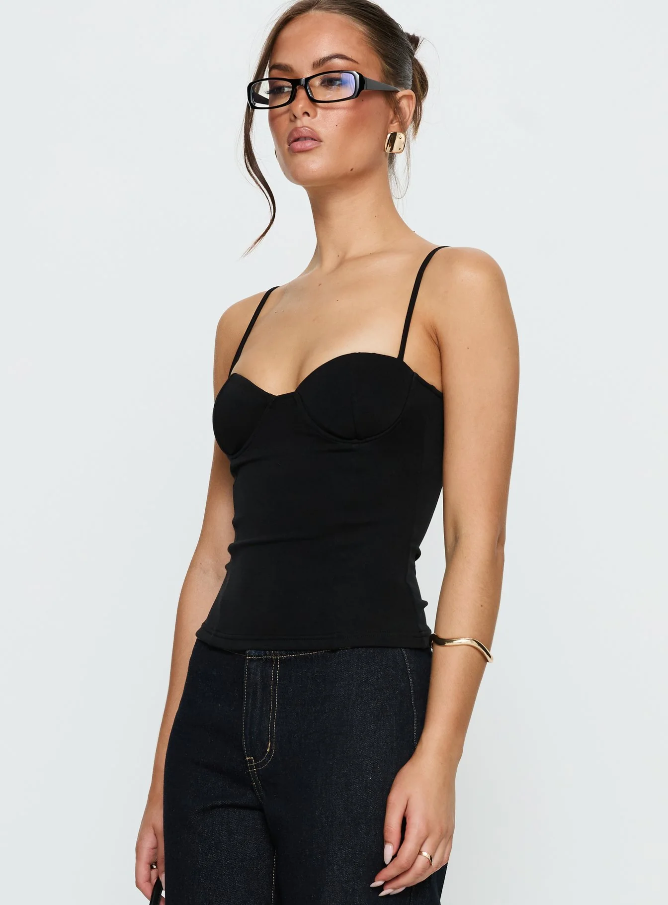 Anataza Underwire Top Black