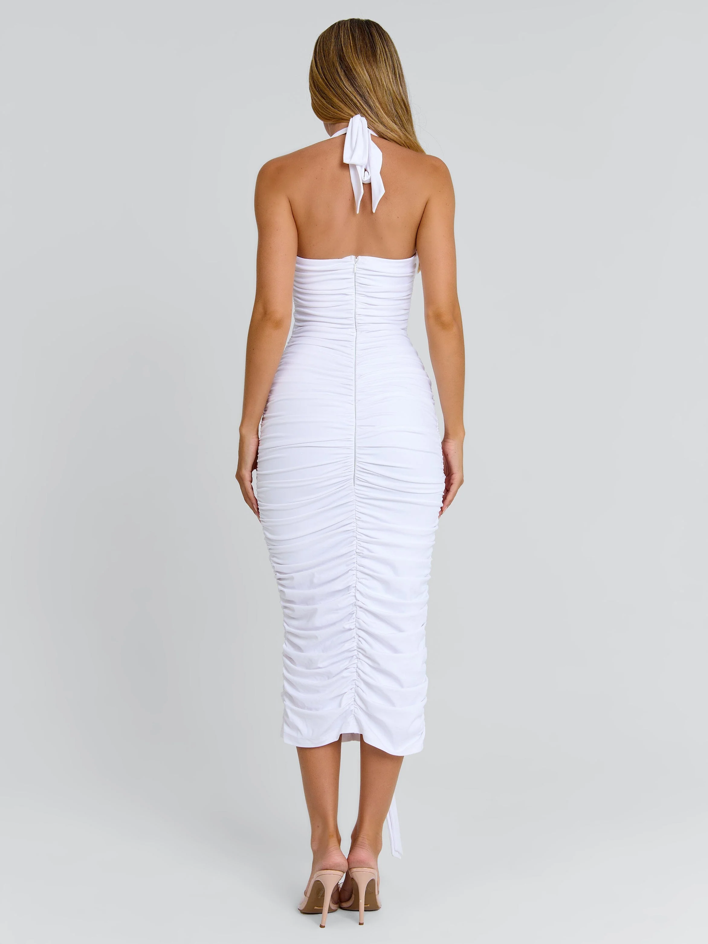 Omery Midi Dress White