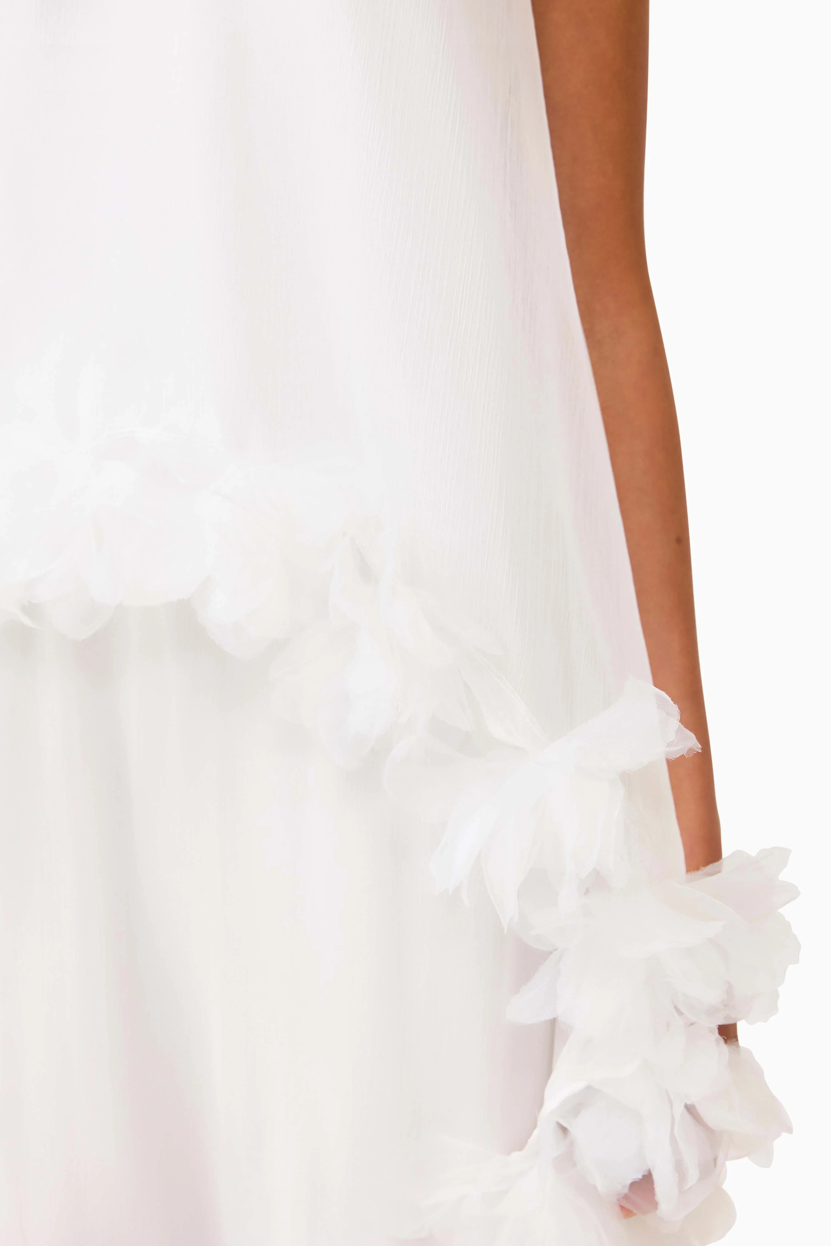 Poppy Cape Gown in White