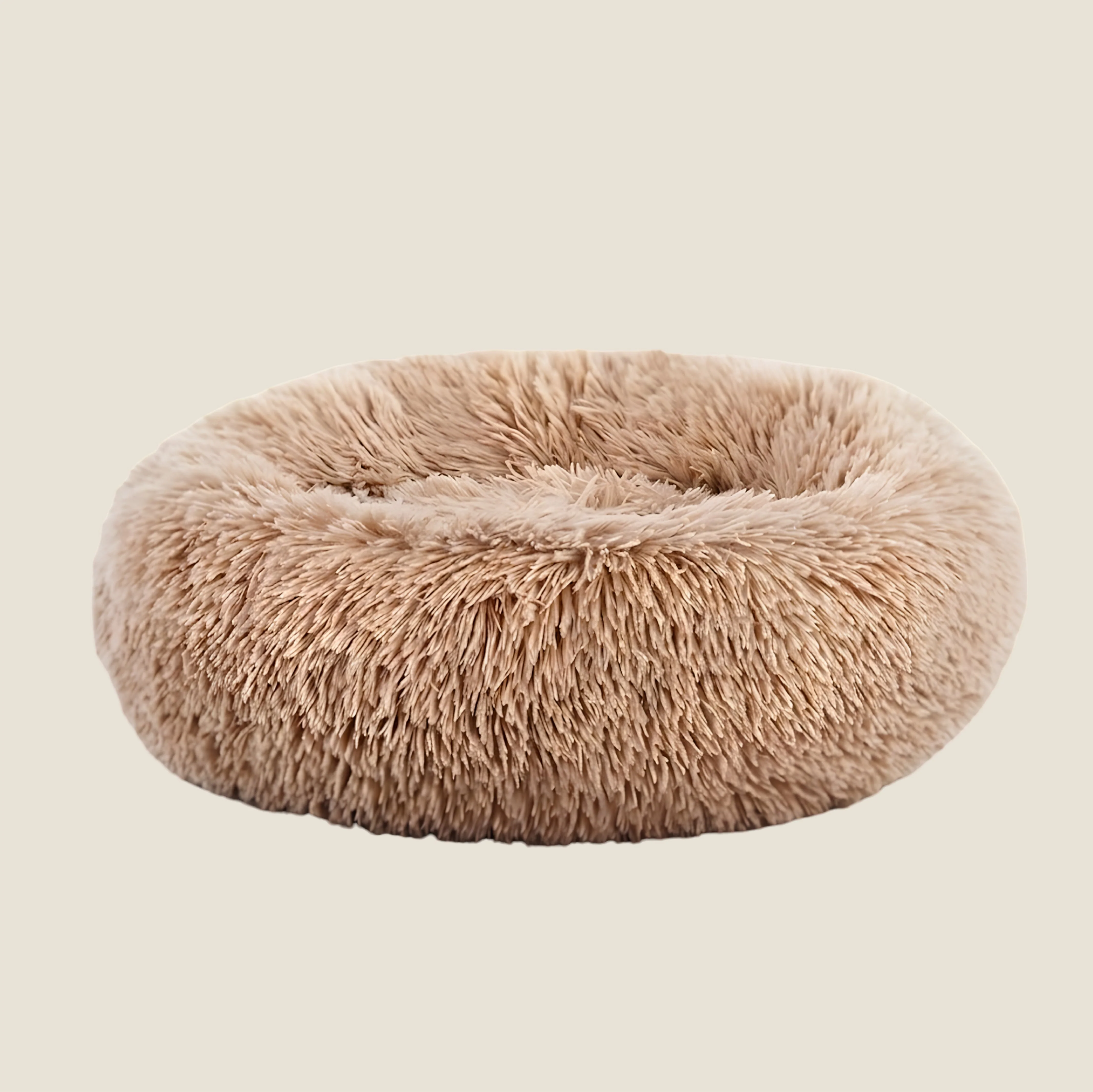 Plush Calming Donut Dog Bed