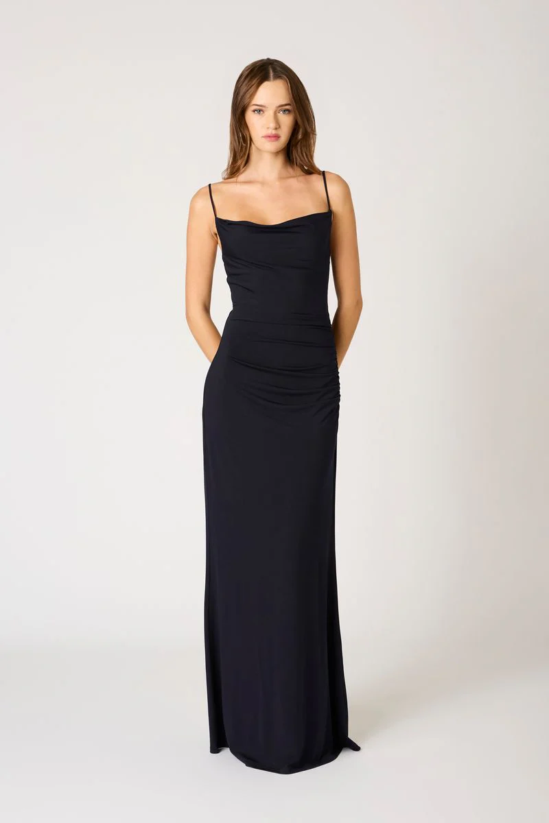 Cowl Neck Knit Gown