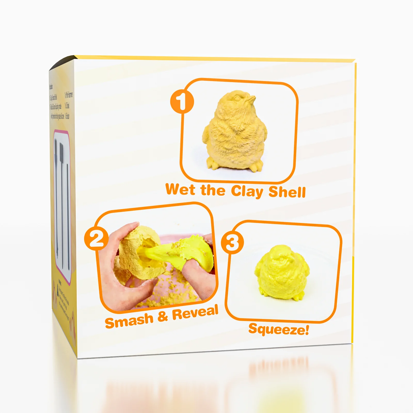 SqueezeSquad Smashables Taba Deluxe Smash and Squeeze Squishies® Fidget Toy - Chick