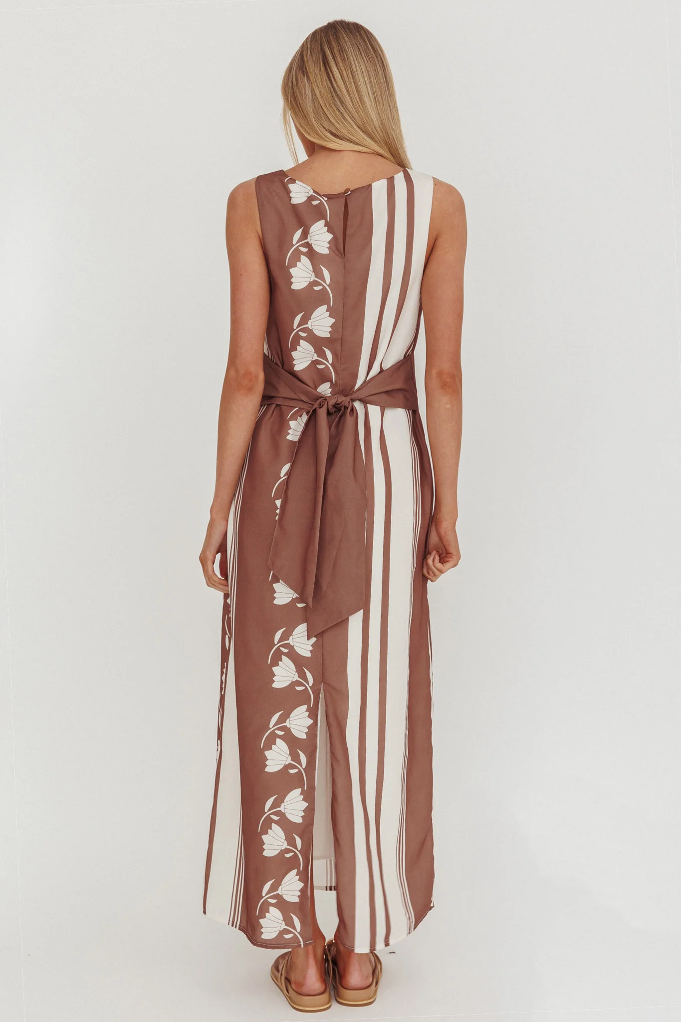 Dayla Sleeveless Waist Tie Maxi Dress Palma