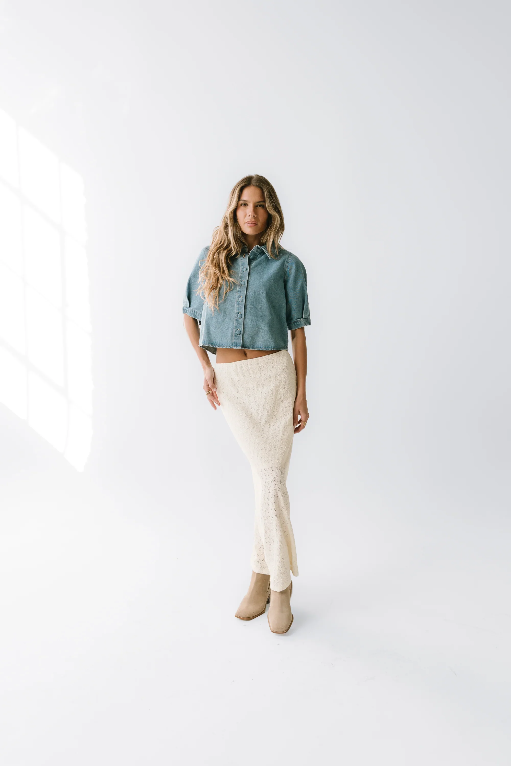 Betty Denim Button Up