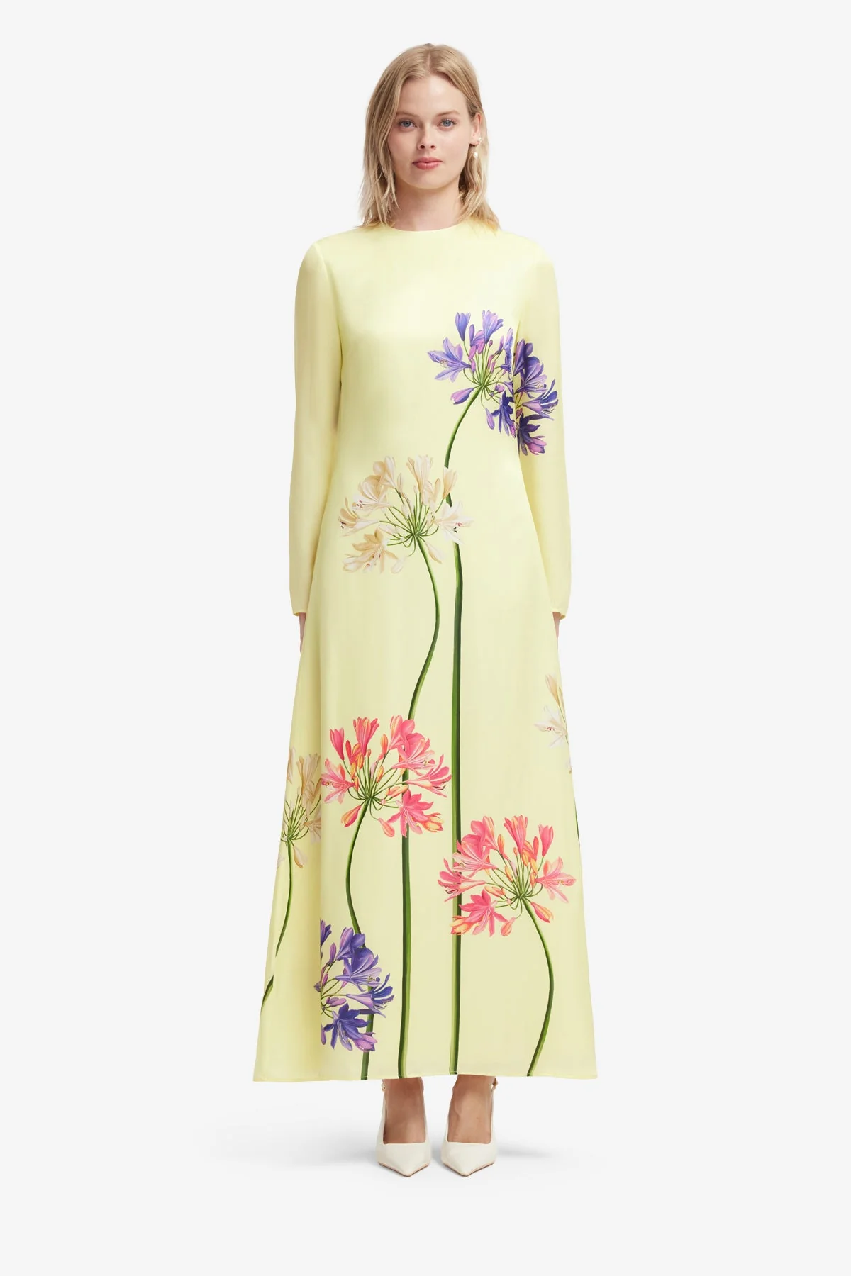 Cassandra Maxi Dress - Agapanthus Print