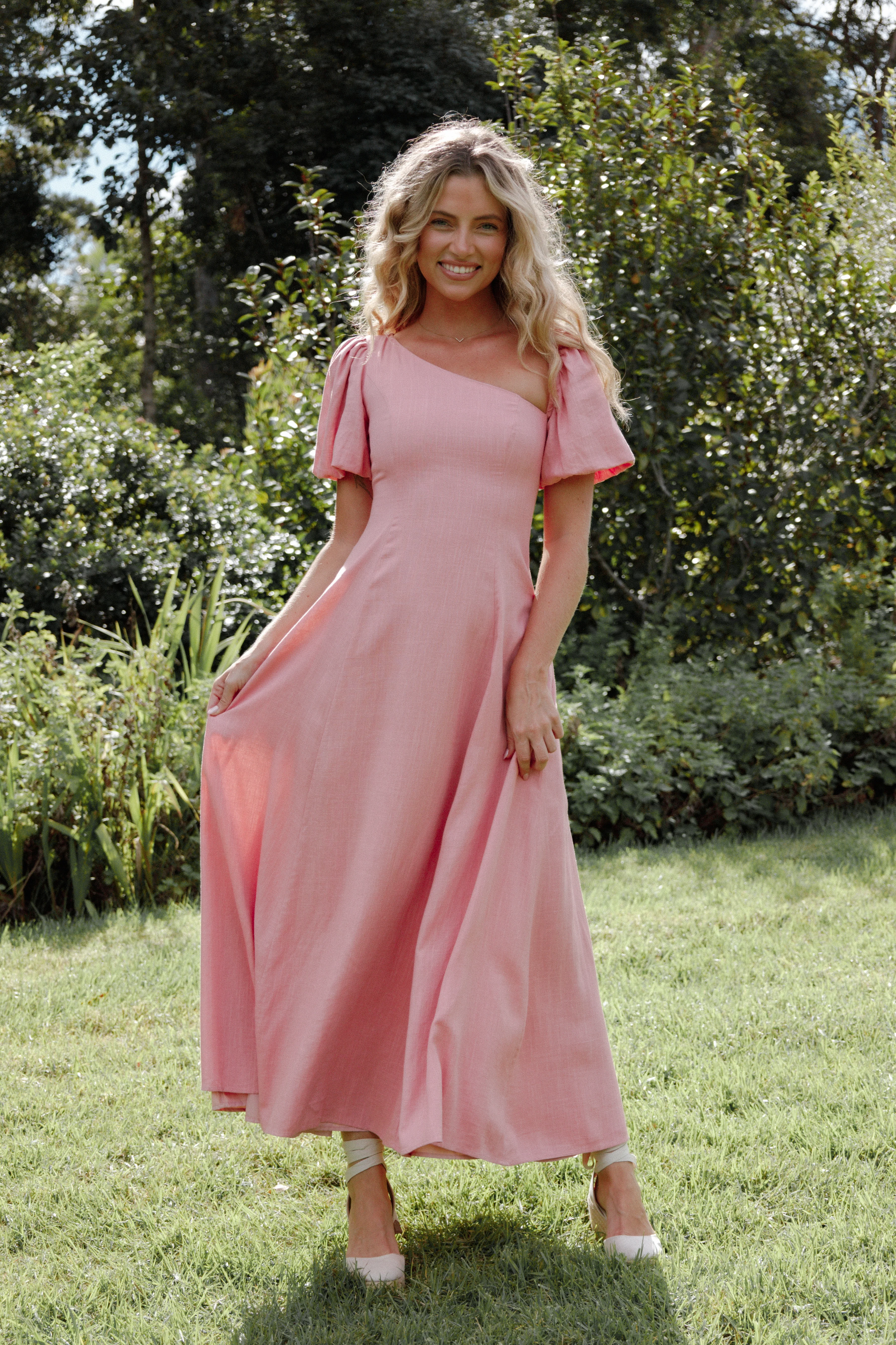 Franca Midi Dress - Pink