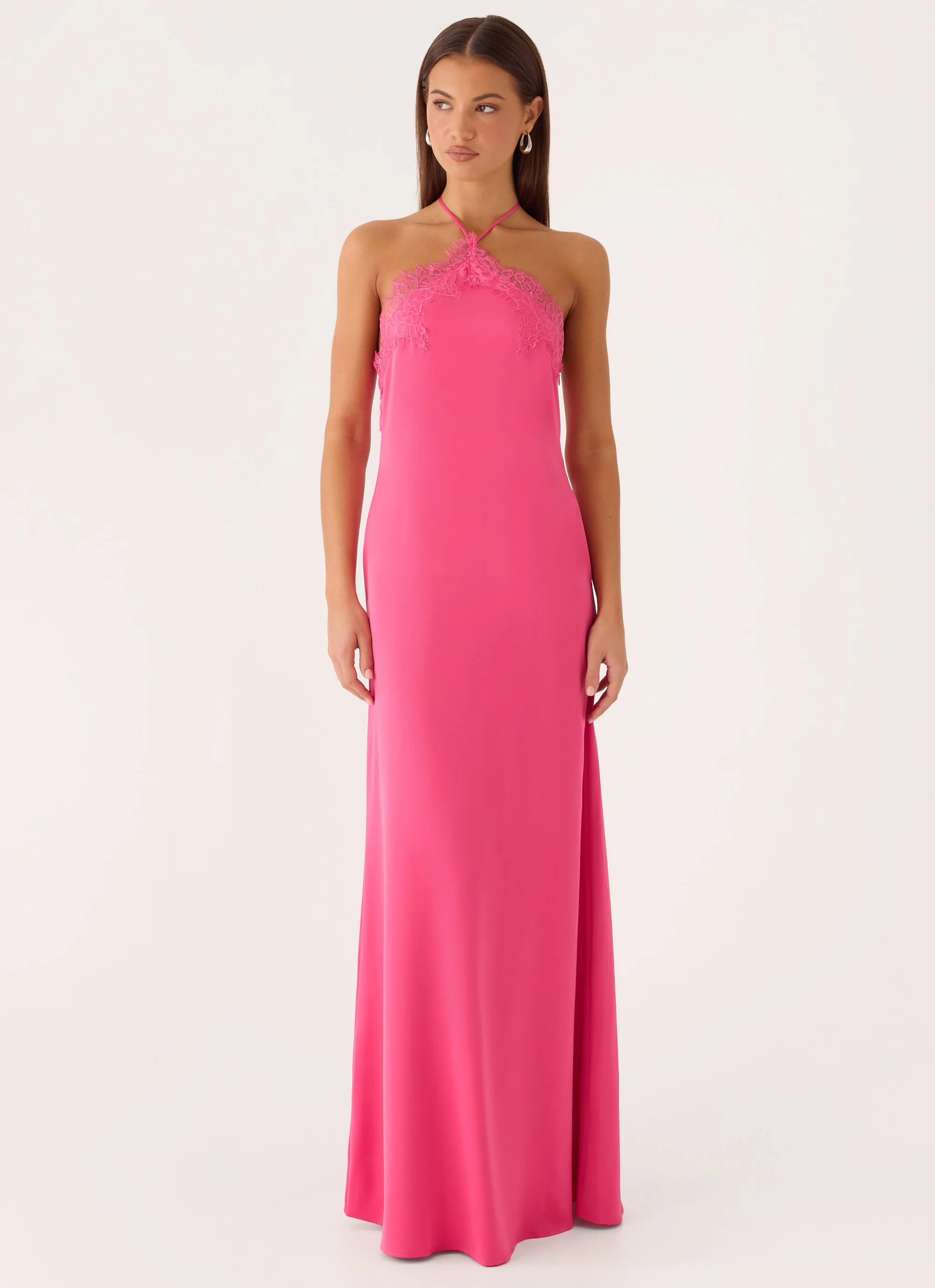 Samaria Halter Maxi Dress - Berry - luluinthesky