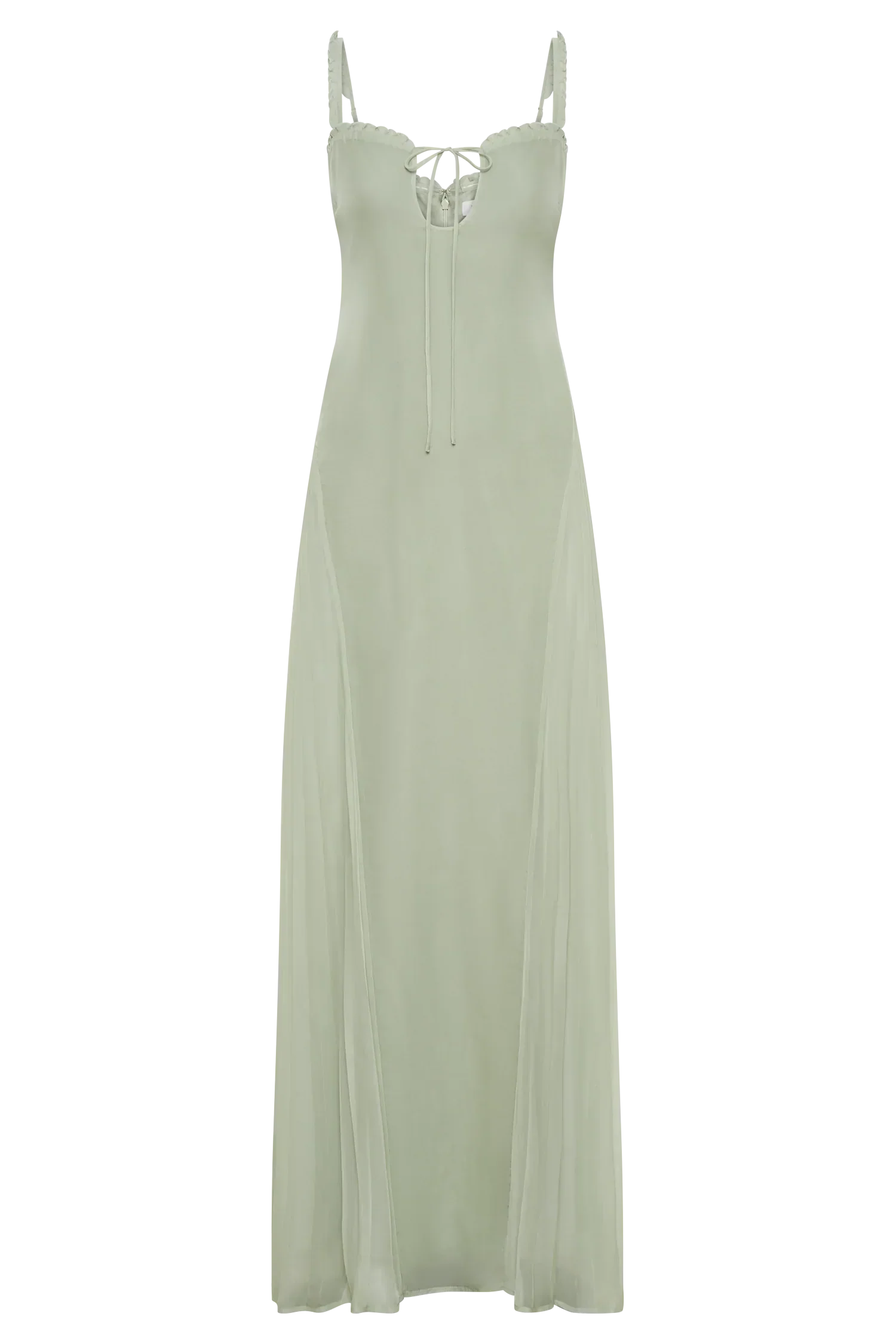 Saira Chiffon Maxi Dress - Pastel Green