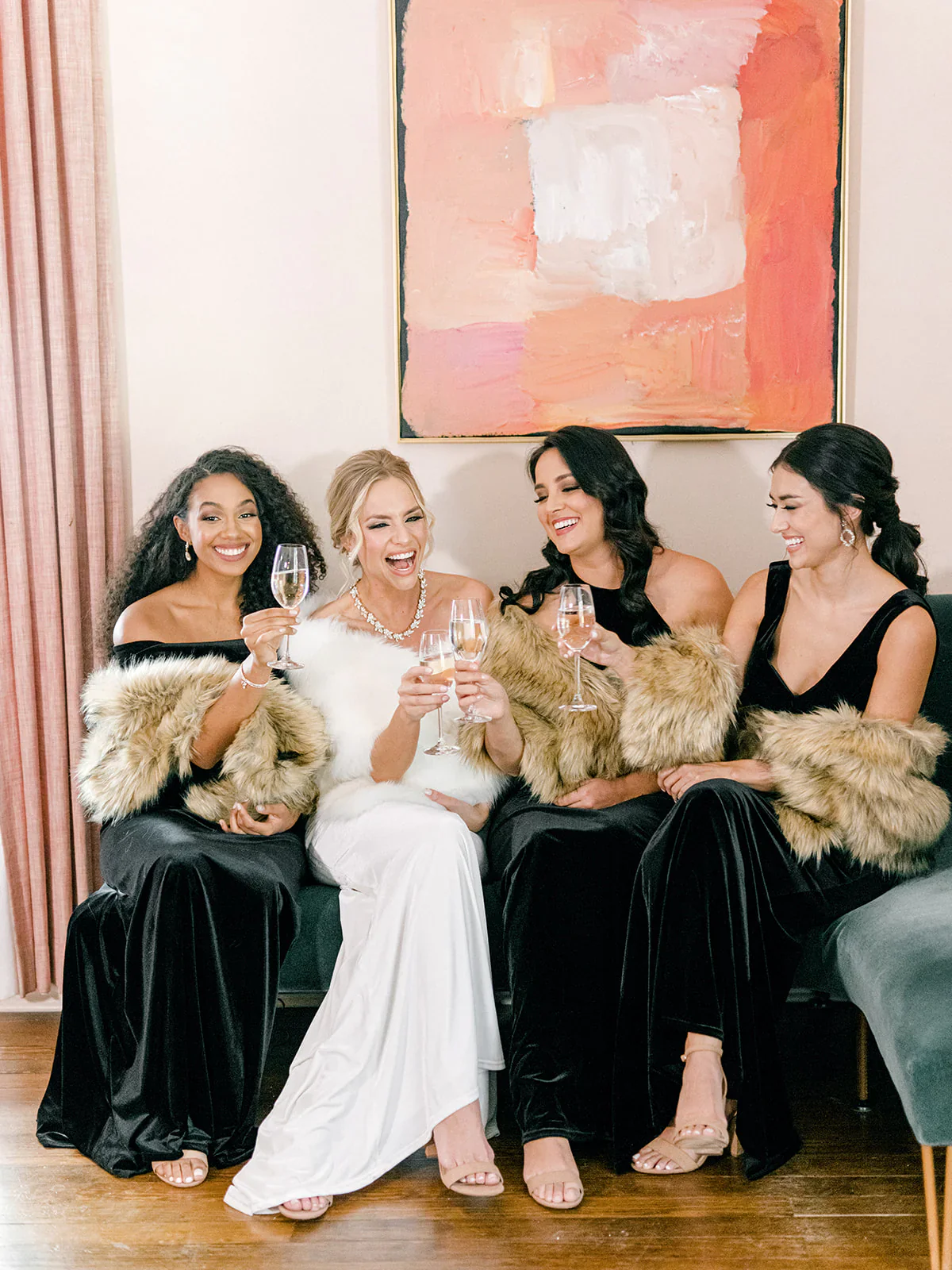 Ellapink Fur Shrug Chestnut | Ready To Ship