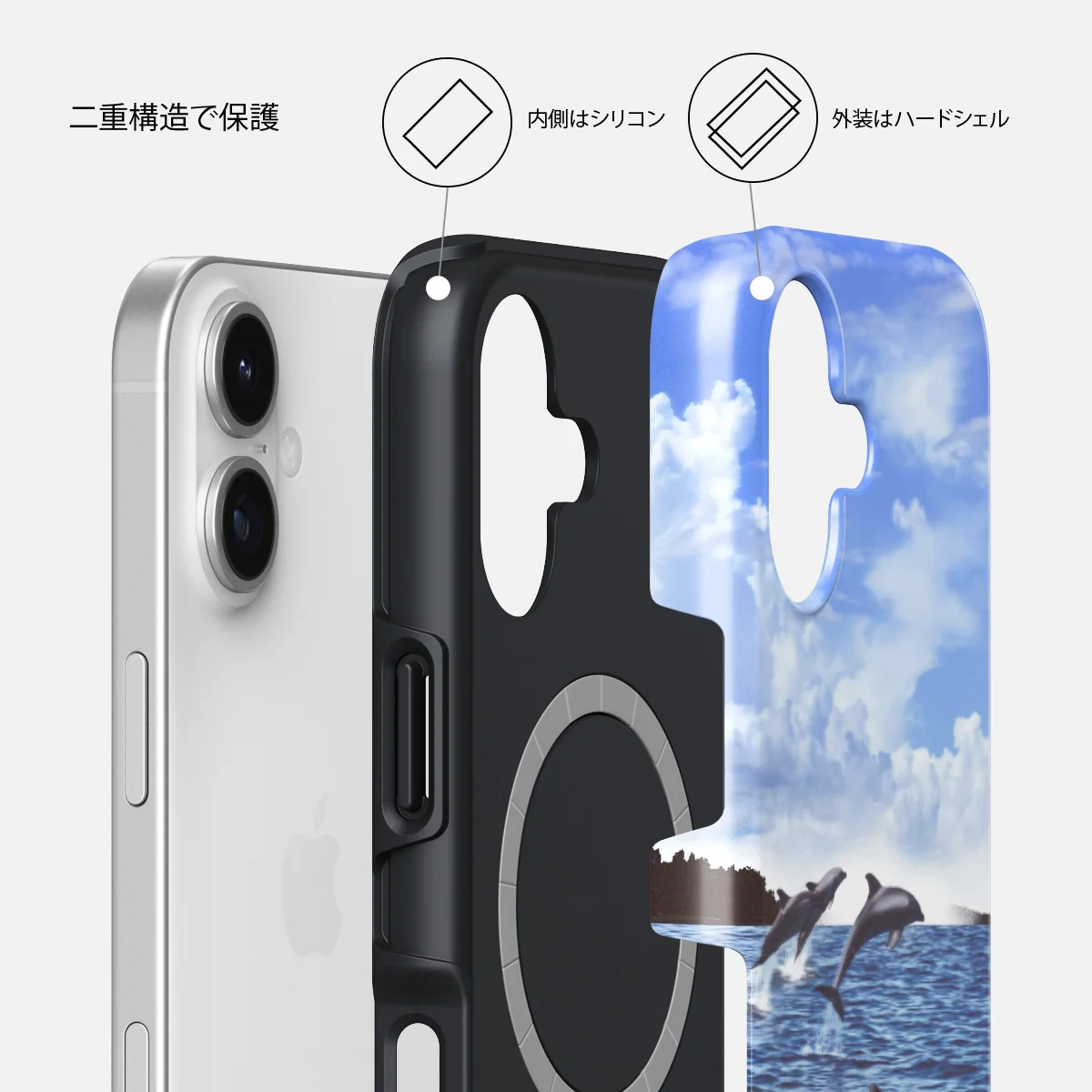 Retro Splash - iPhone 17 ケース