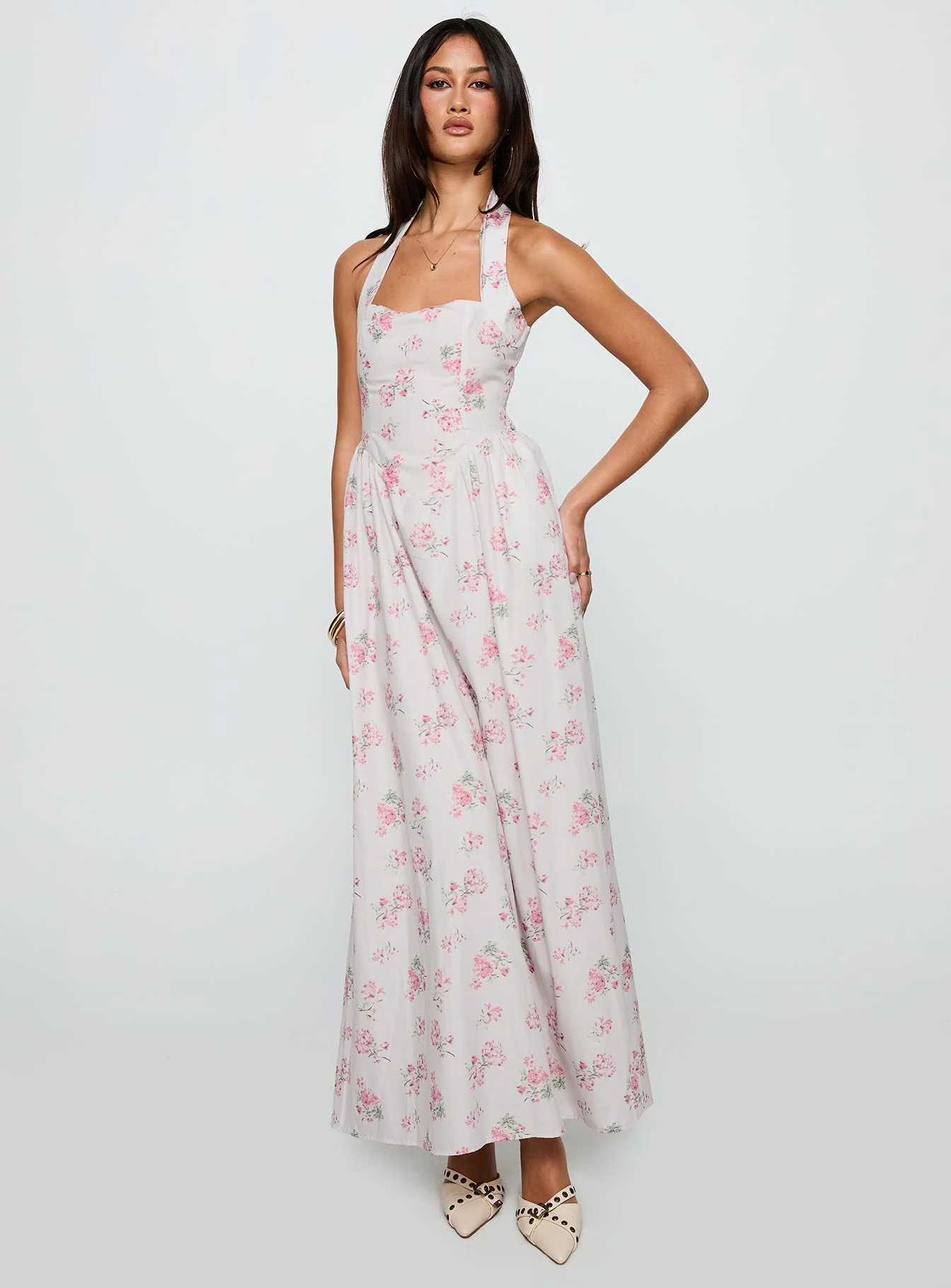 Sunfields Halter Maxi Dress Multi