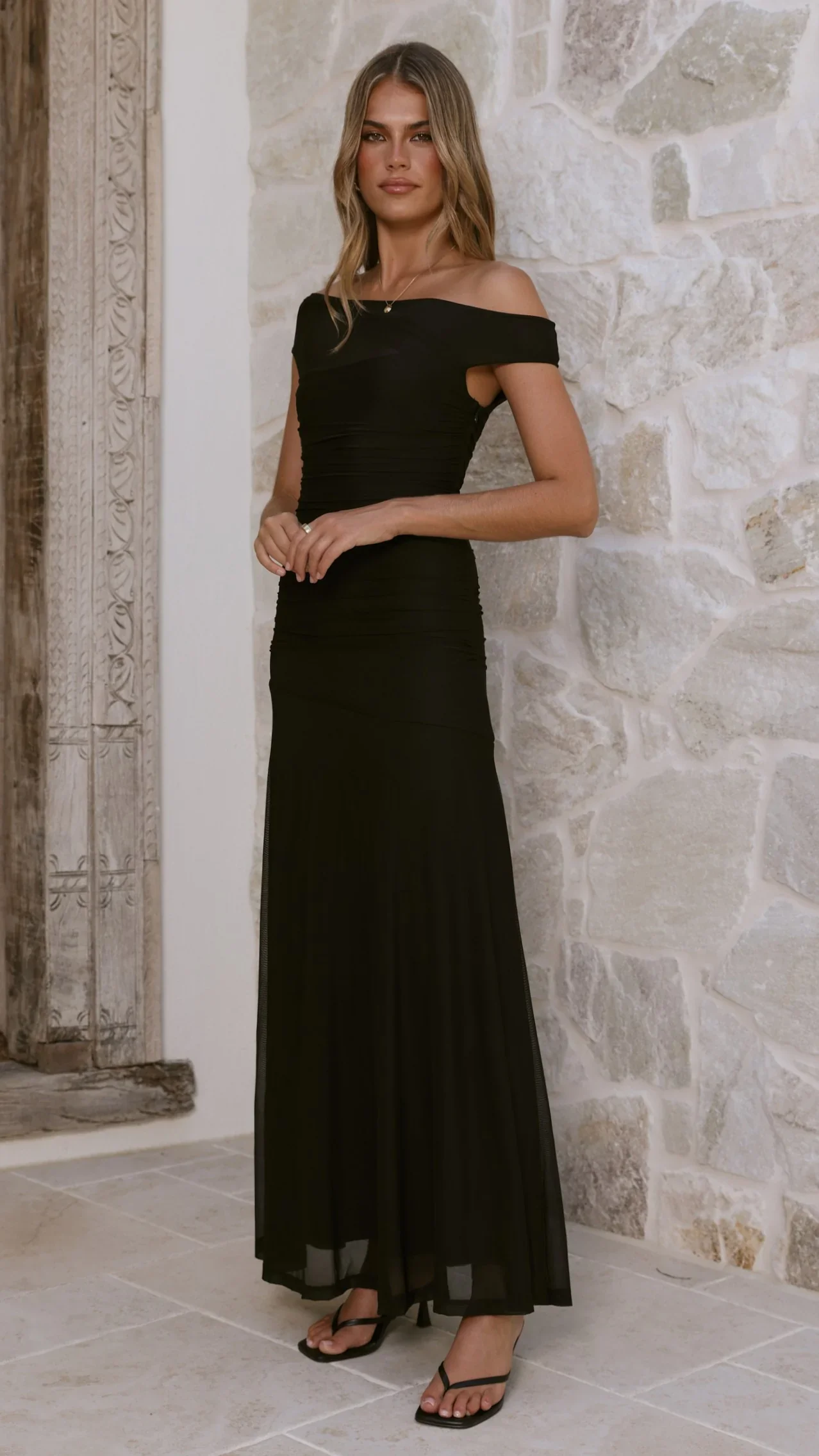 Malayah Maxi Dress - Black - luluinthesky
