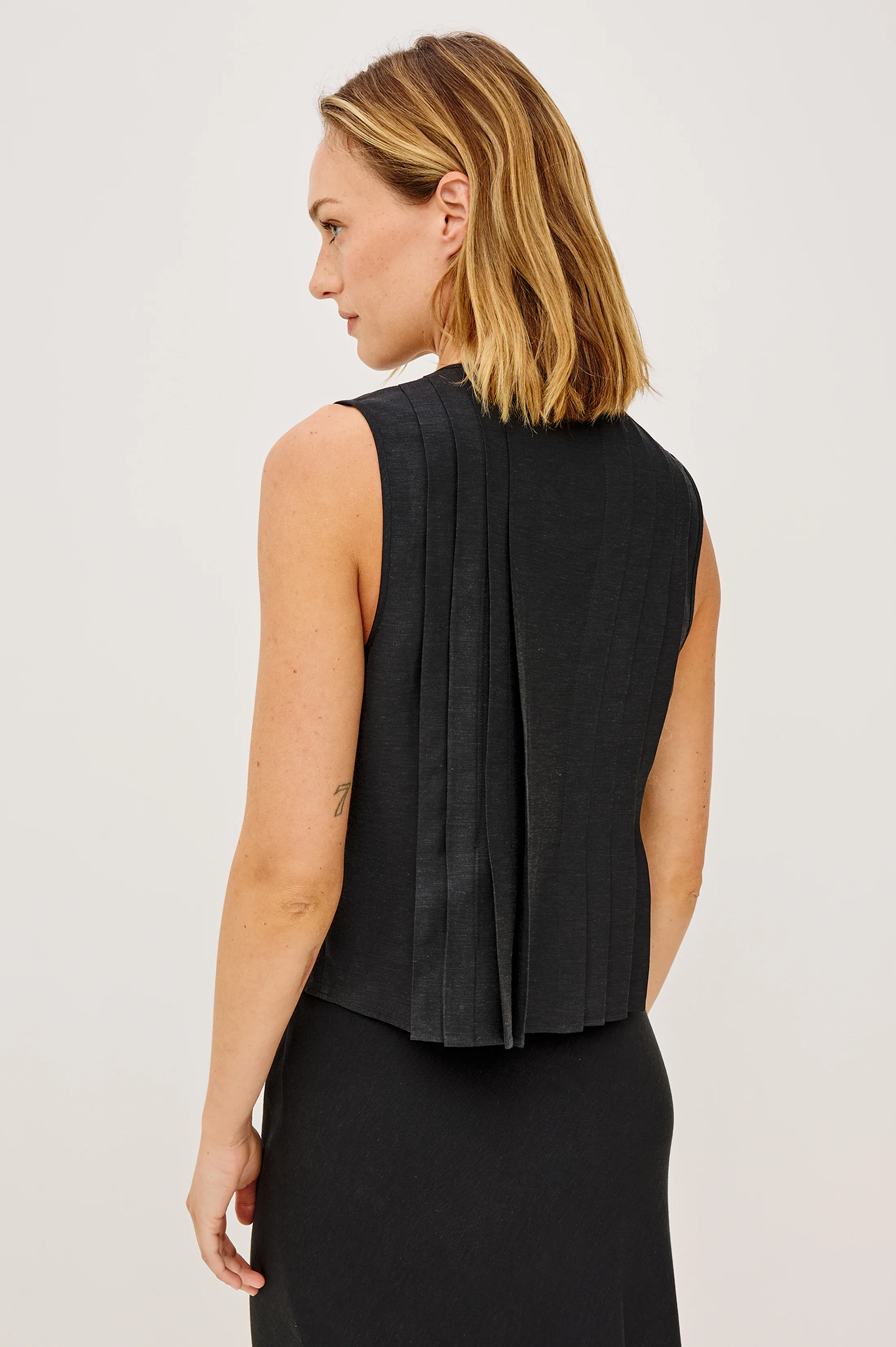 Aja Top - Black Linen
