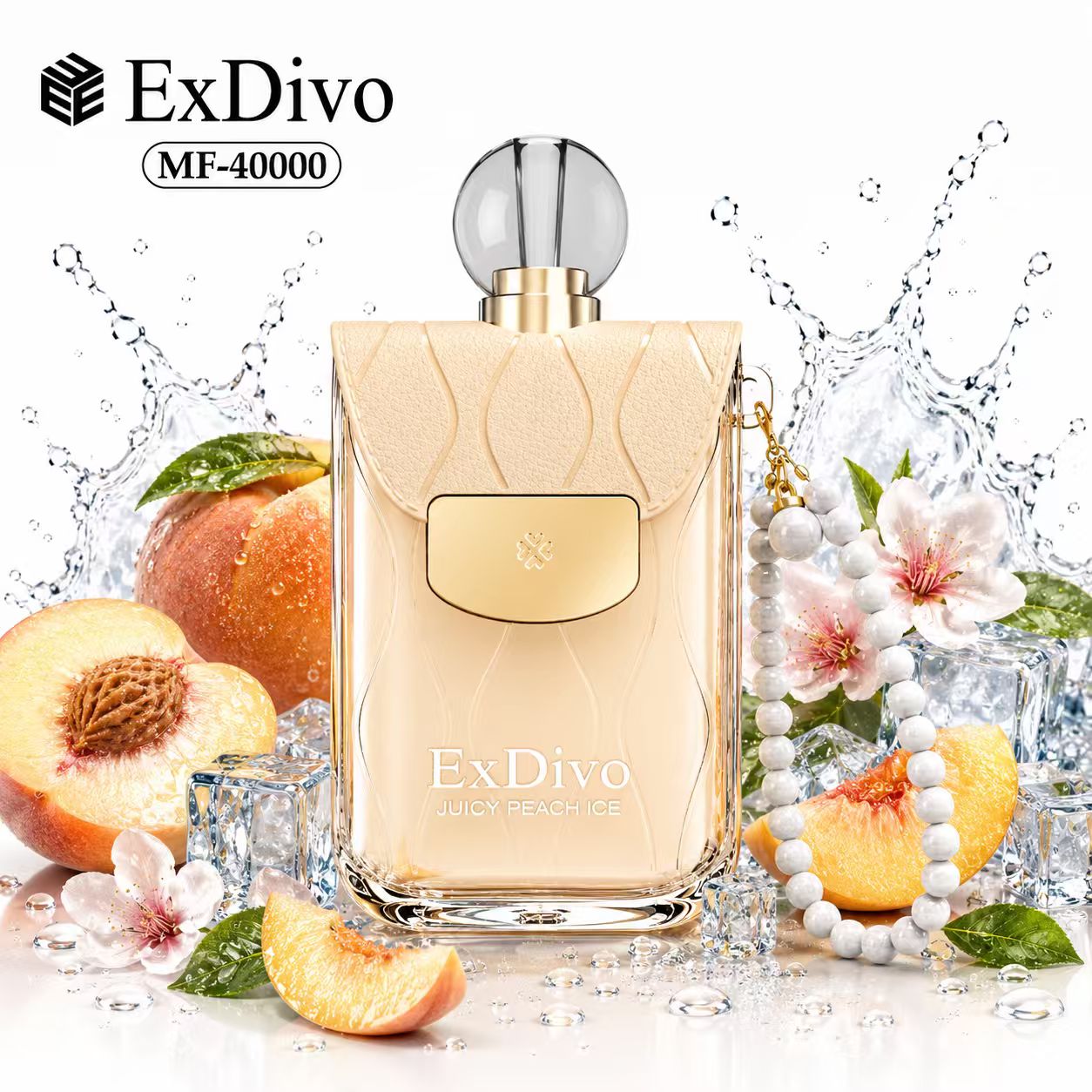 JUICY PEACH ICE - ExDivo FLORA 40K Disposable Vape