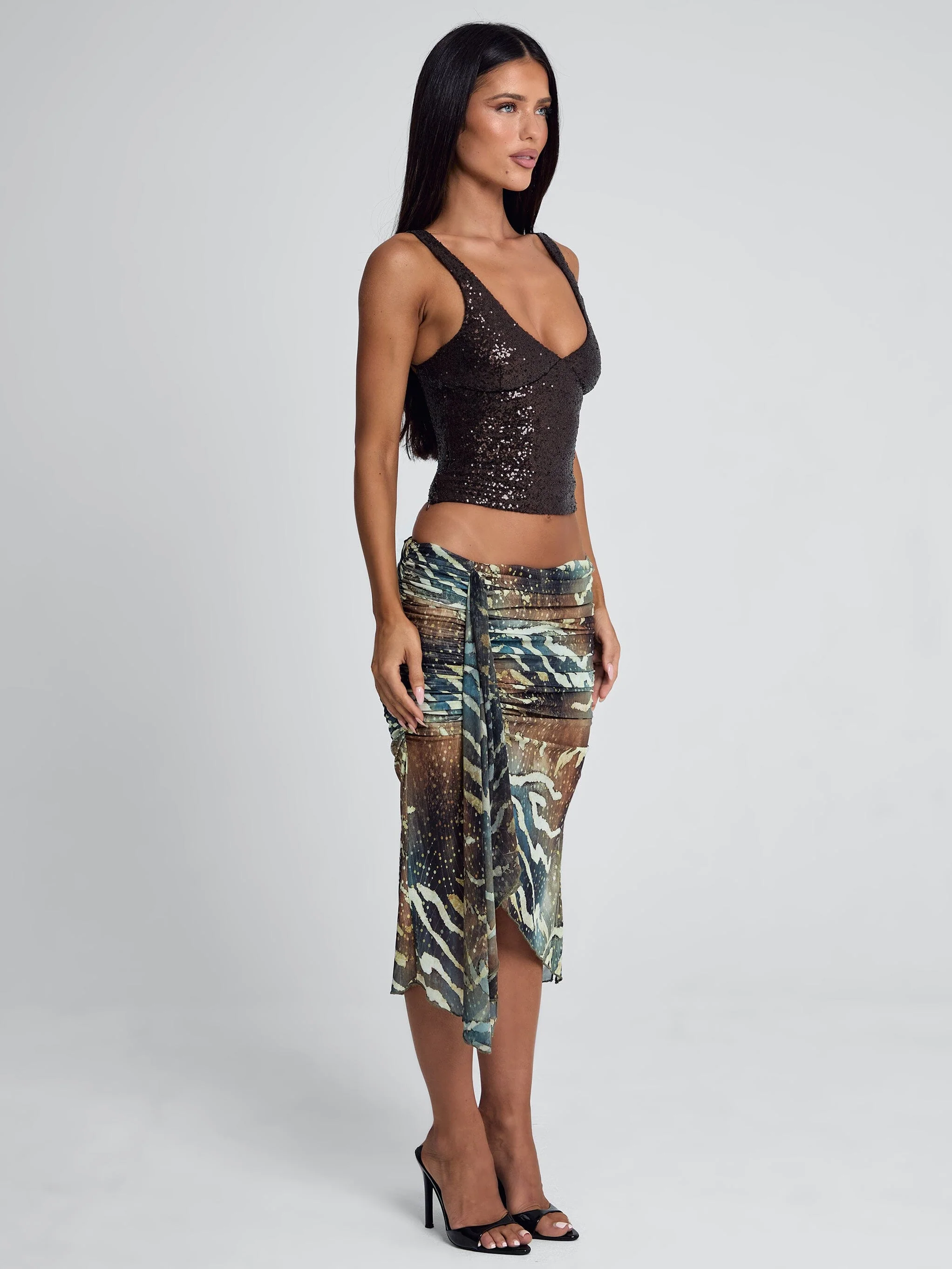 Roei Midi Skirt Mojave