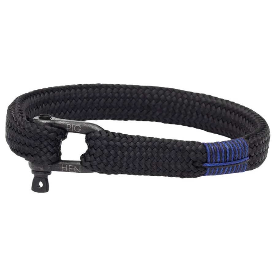Pig & Hen Rope Bracelets Sharp Simon Czarny | Czarny