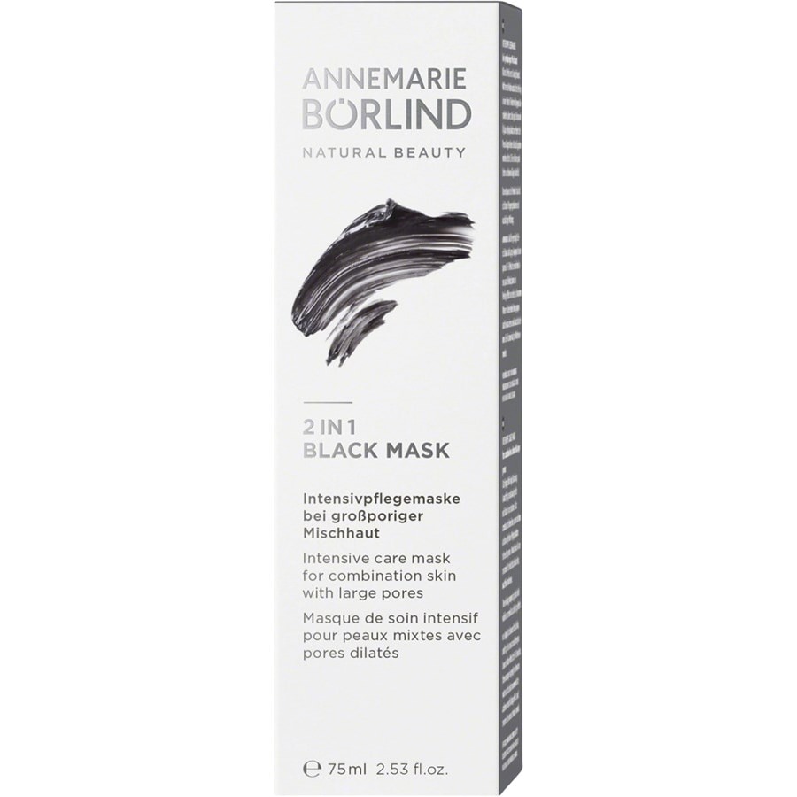 ANNEMARIE BÖRLIND Beauty Masks Czarna maska 2 w 1