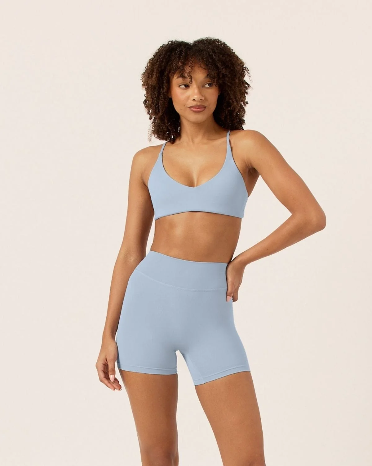 Form Hailey Crop | Dusty Blue