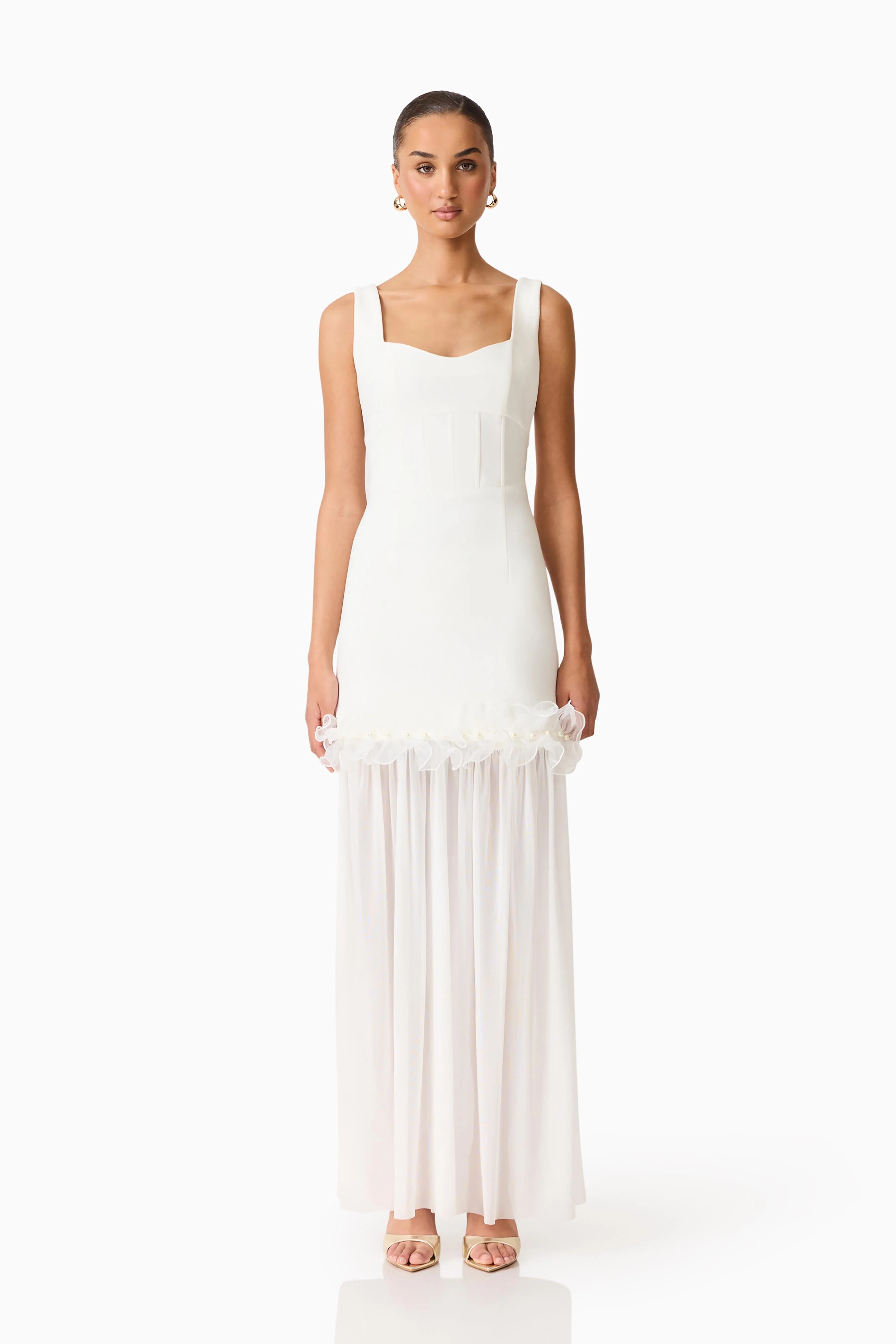 Sia Sweetheart Gown in White