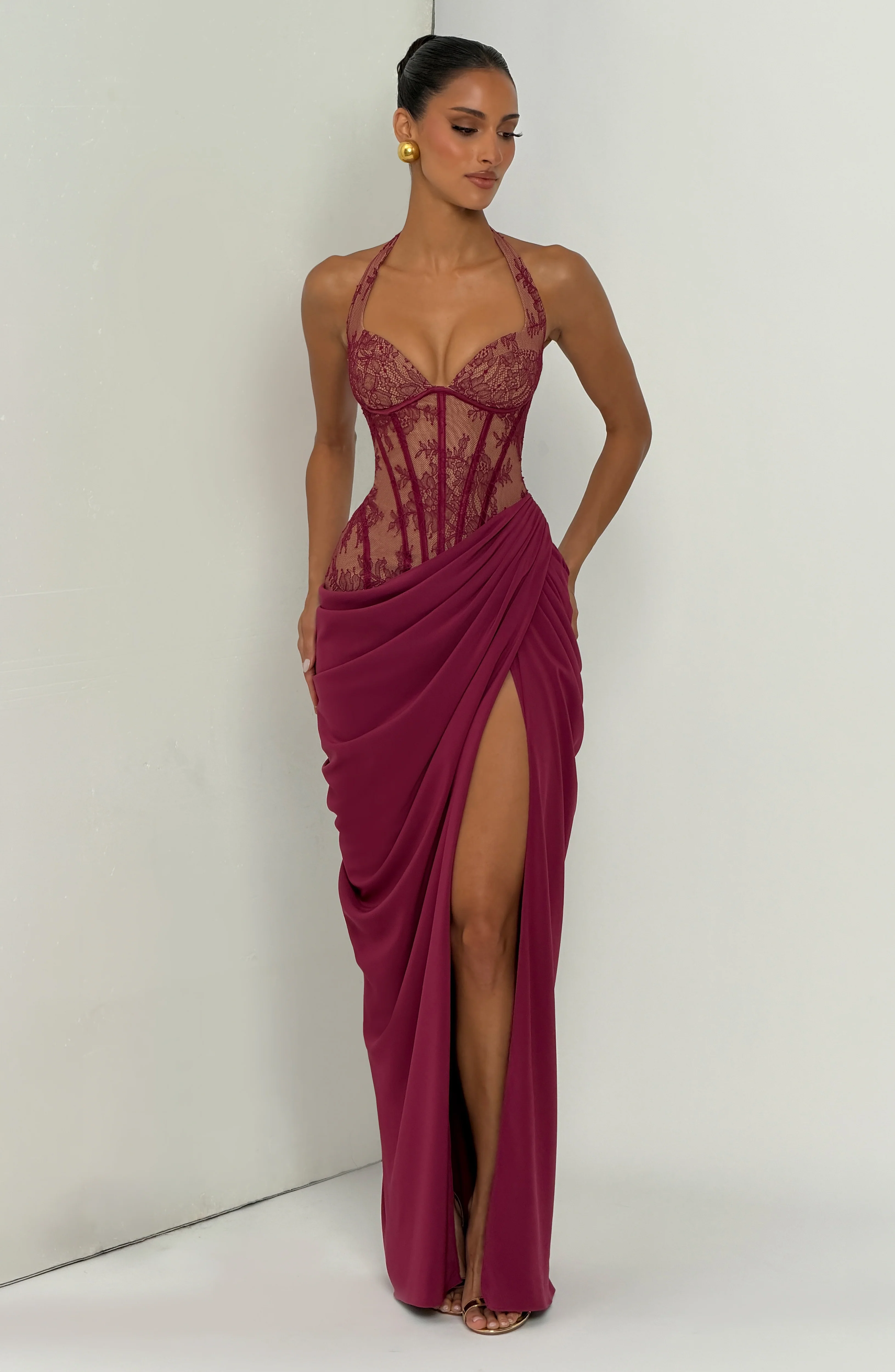 Bonita Maxi Dress - Mulberry