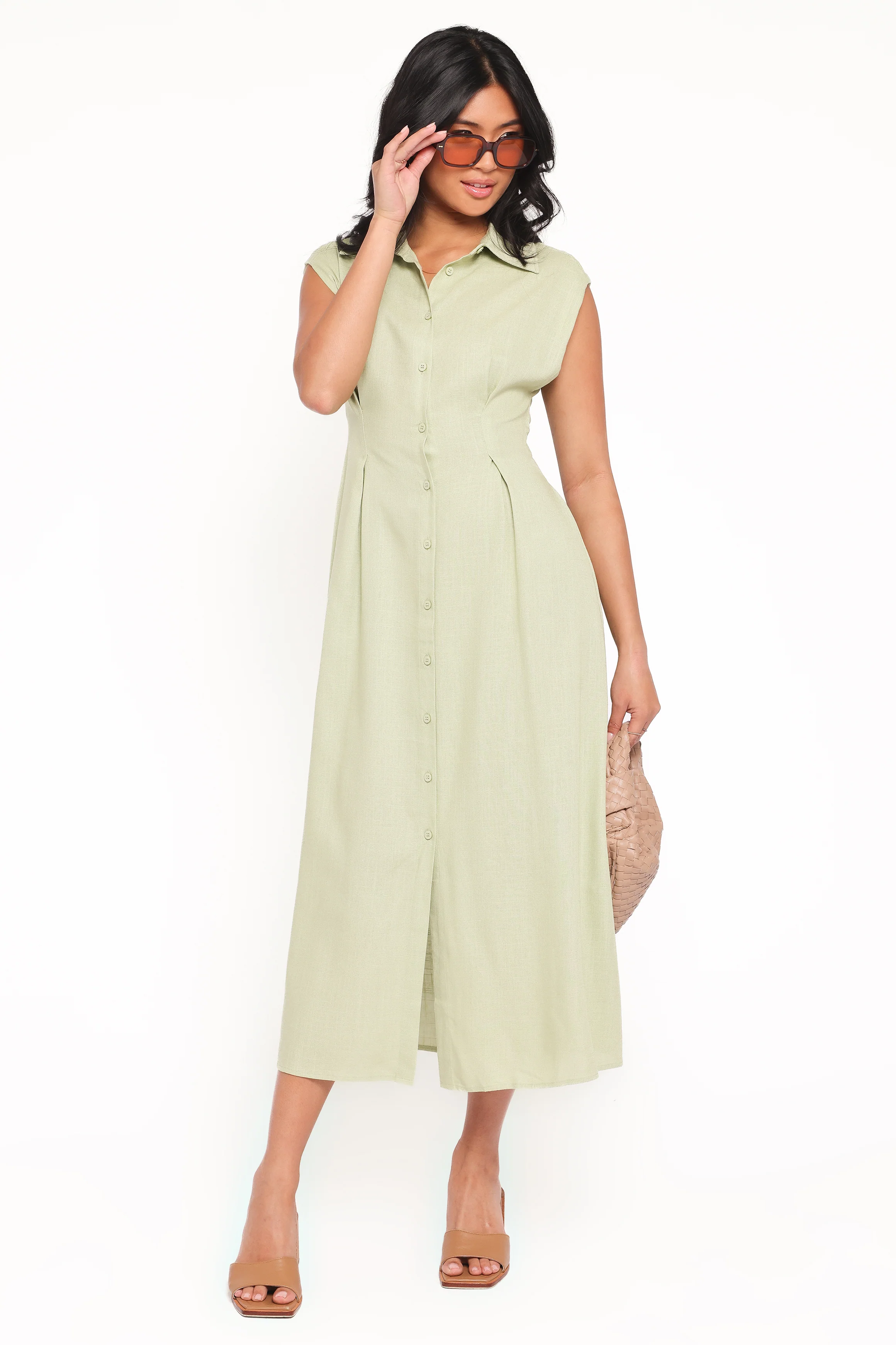 Cami Midi Dress - Green