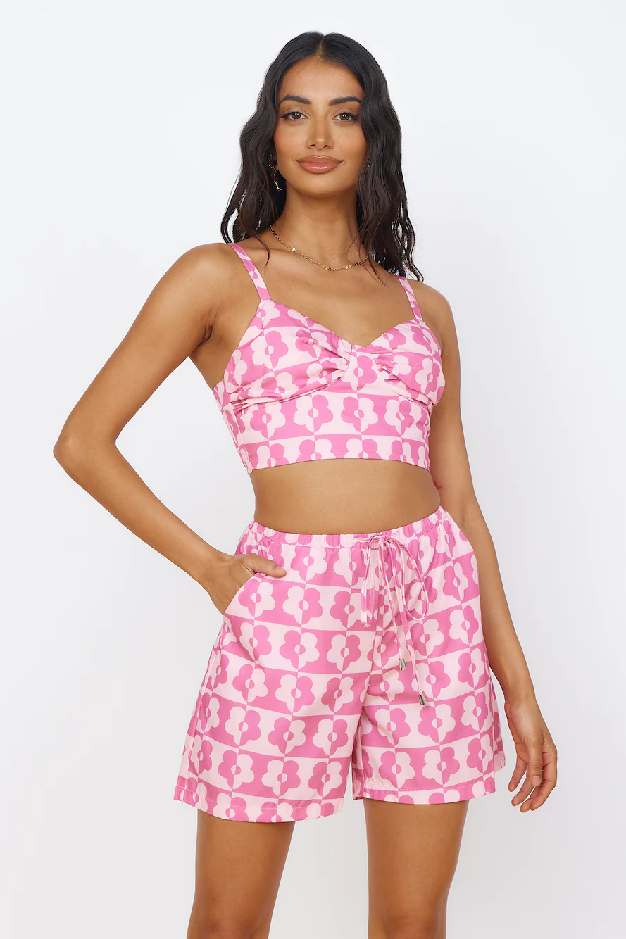 Secrets of Summer Shorts Pink