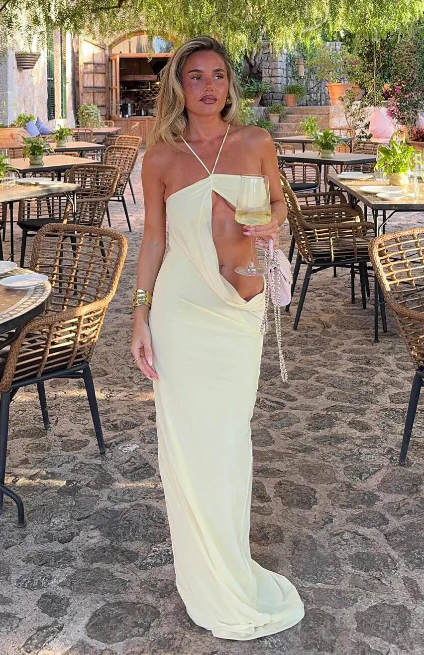 Monaco Moment Maxi Dress Lemon