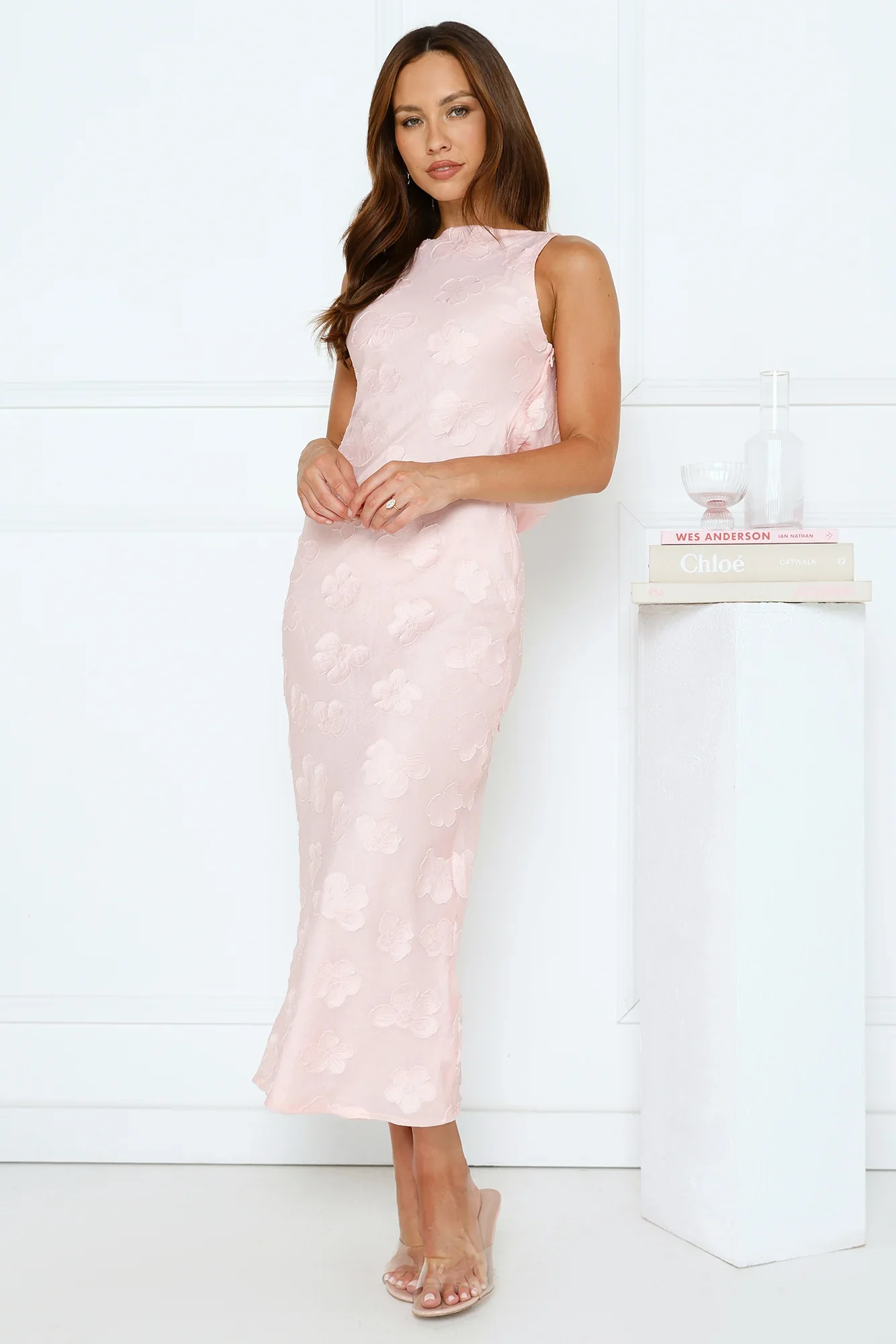 Secret Garden Affair Midi Dress Pink - luluinthesky