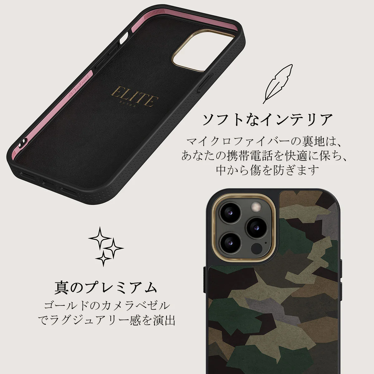Tropical Green Camo - iPhone 12 Pro ケース